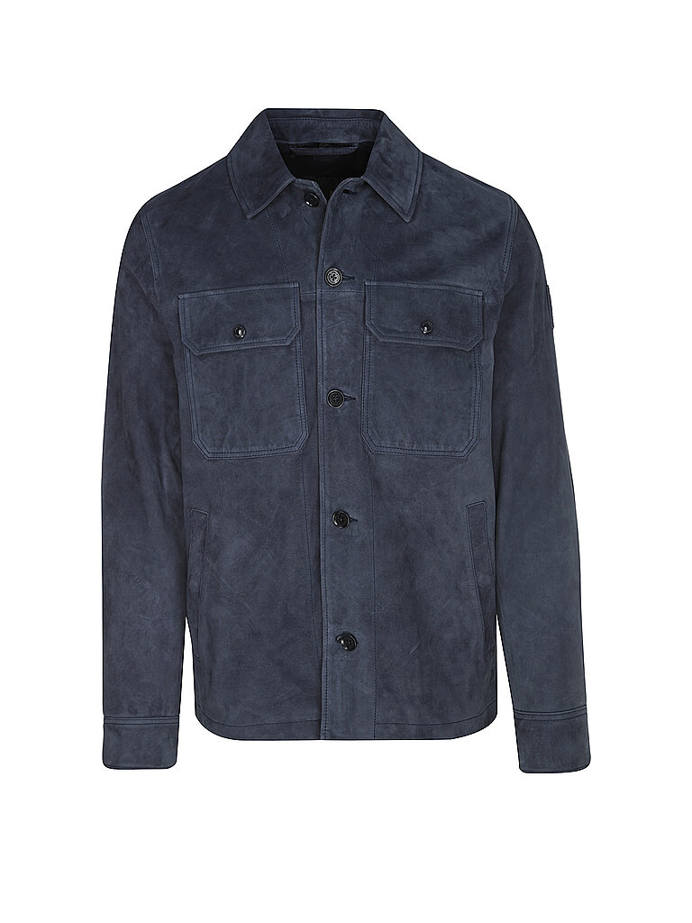 BELSTAFF Lederjacke WAYPOINT blau | L von Belstaff