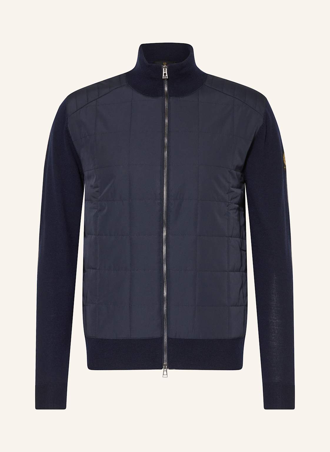 Belstaff Strickjacke Kelbrook Im Materialmix blau von Belstaff