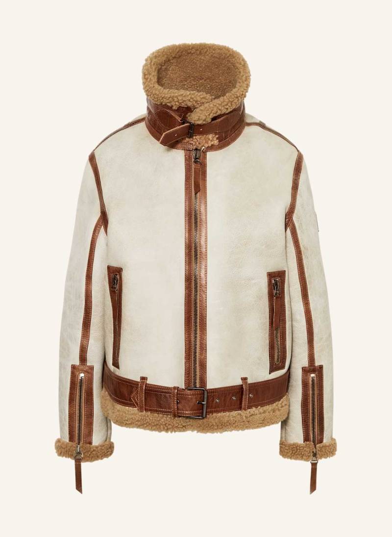 Belstaff Lederjacke Centenary Blackthorn beige von Belstaff