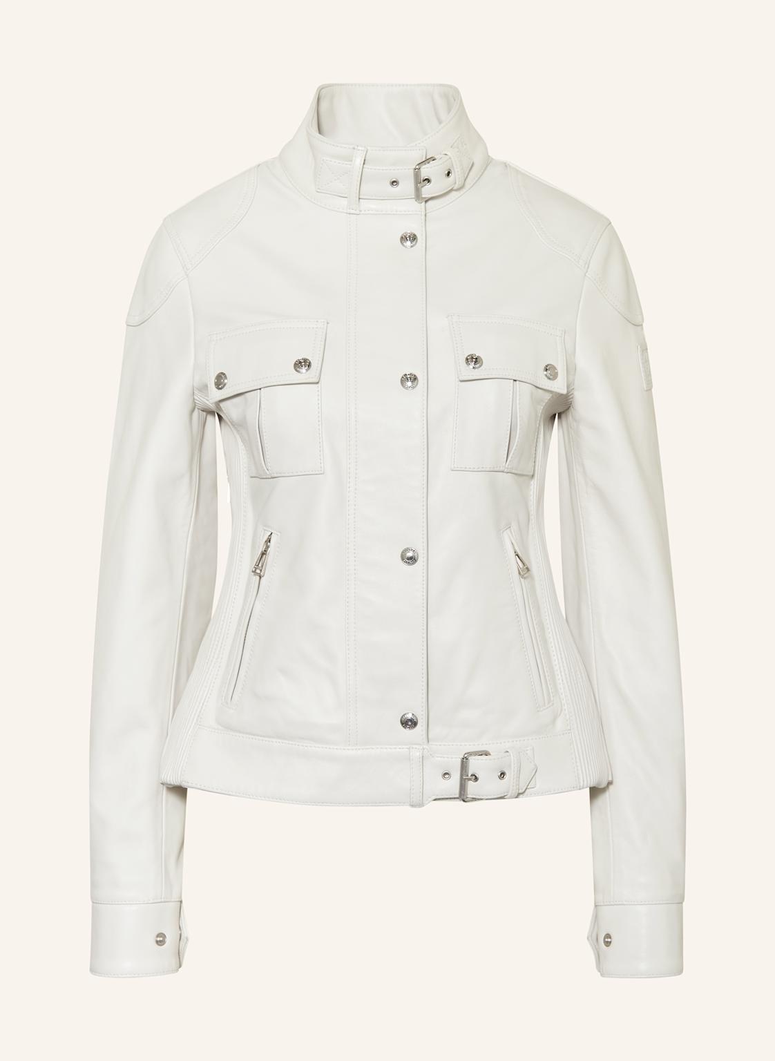 Belstaff Lederjacke Gangster weiss von Belstaff