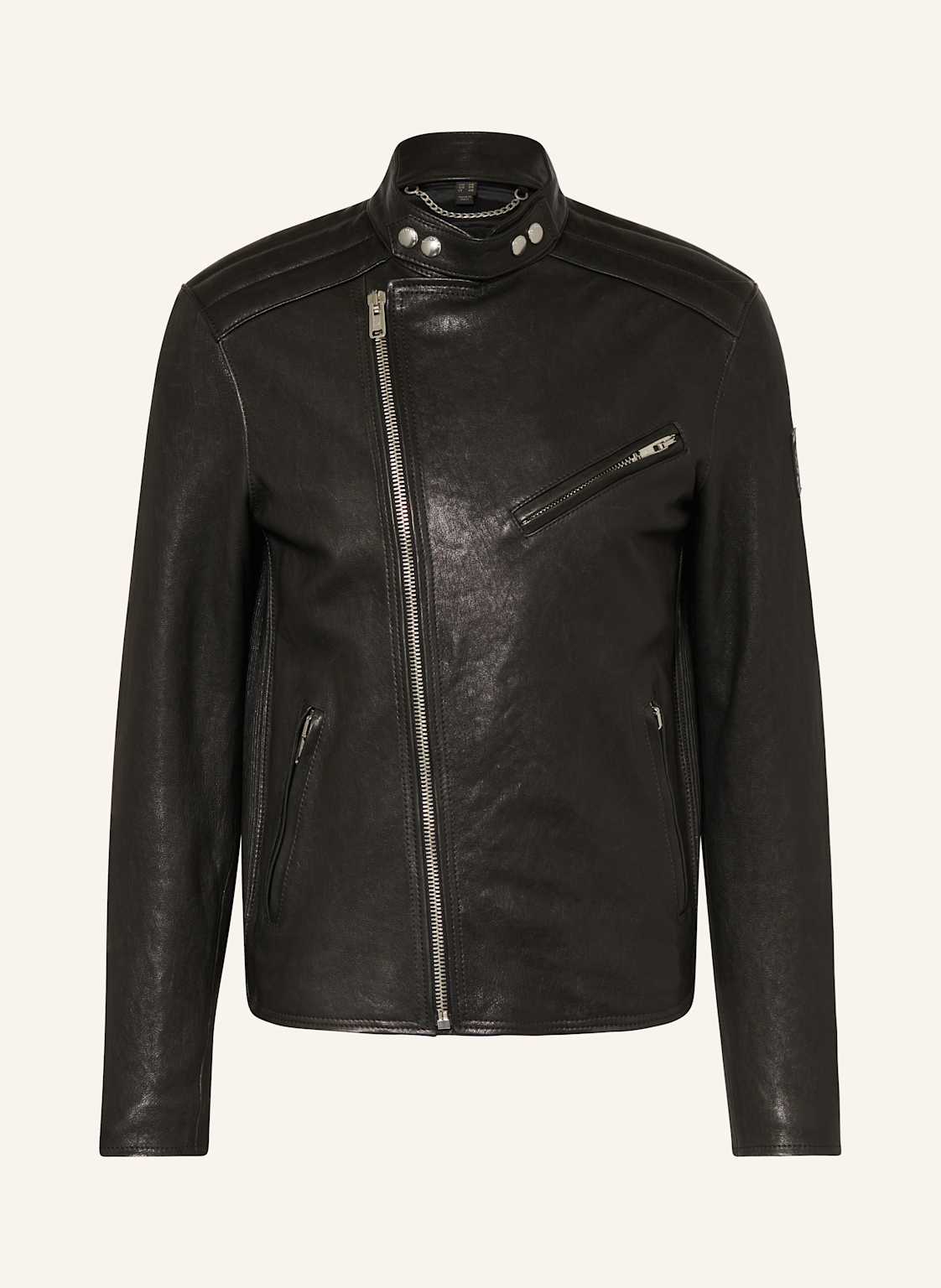 Belstaff Lederjacke Oulton schwarz von Belstaff