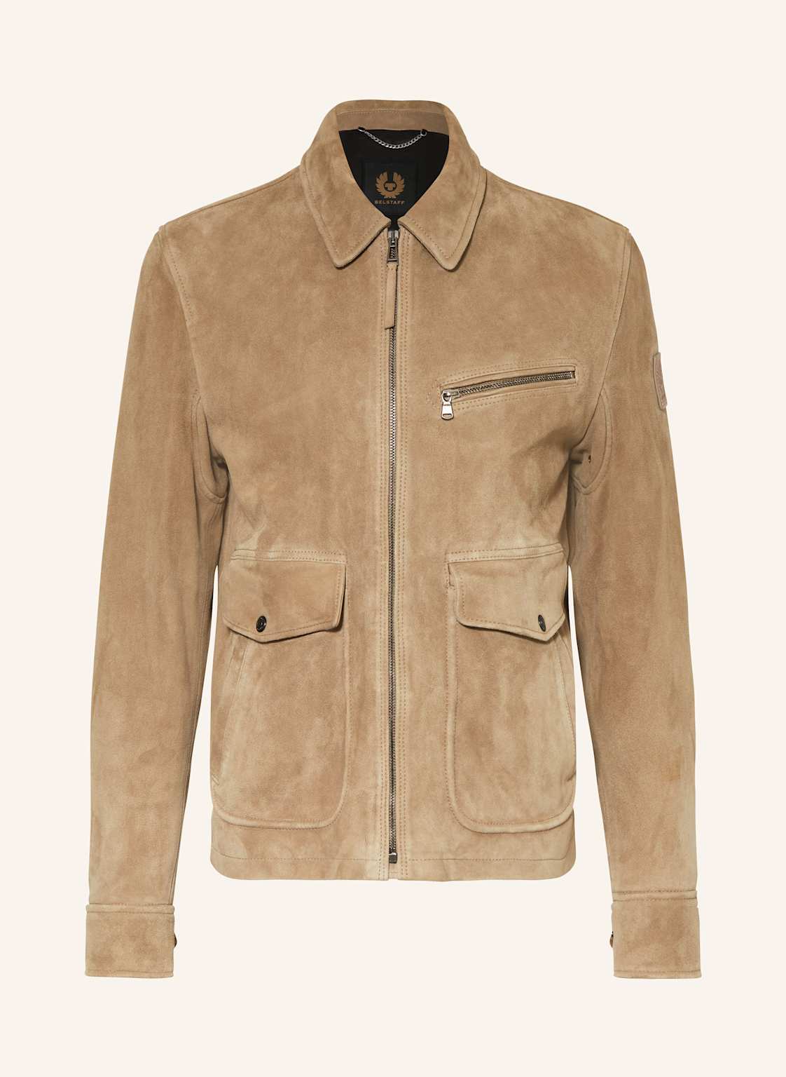 Belstaff Lederjacke Patterson beige von Belstaff