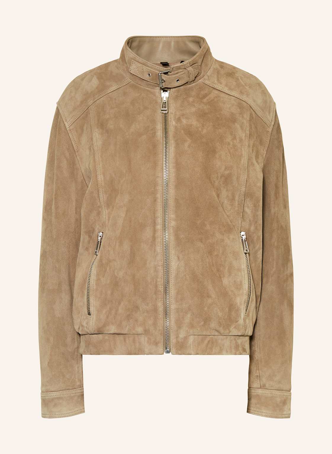 Belstaff Lederjacke beige