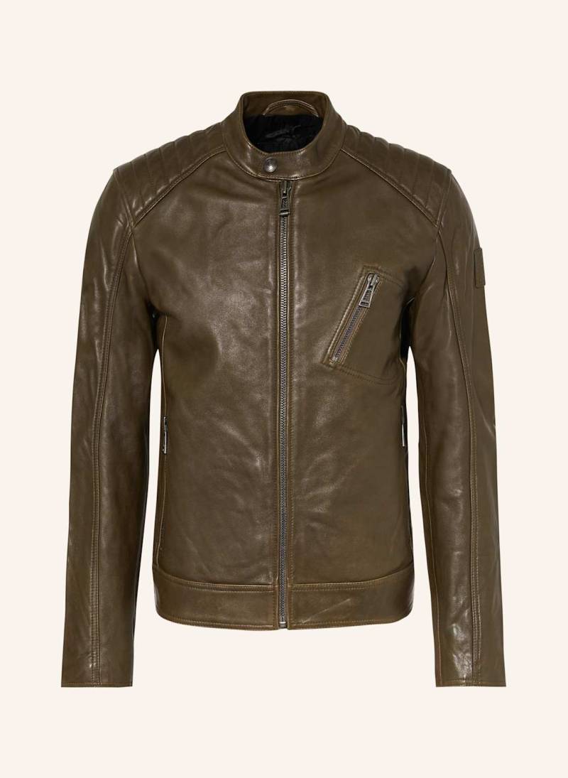 Belstaff Lederjacke gruen von Belstaff