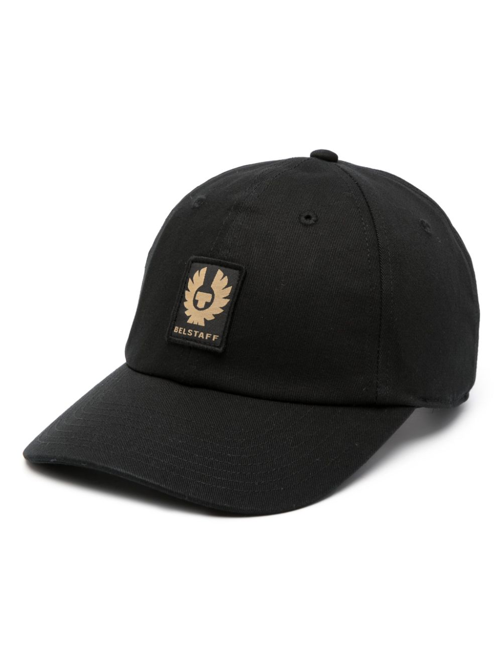 Belstaff Phoenix logo-patch cotton cap - Black von Belstaff