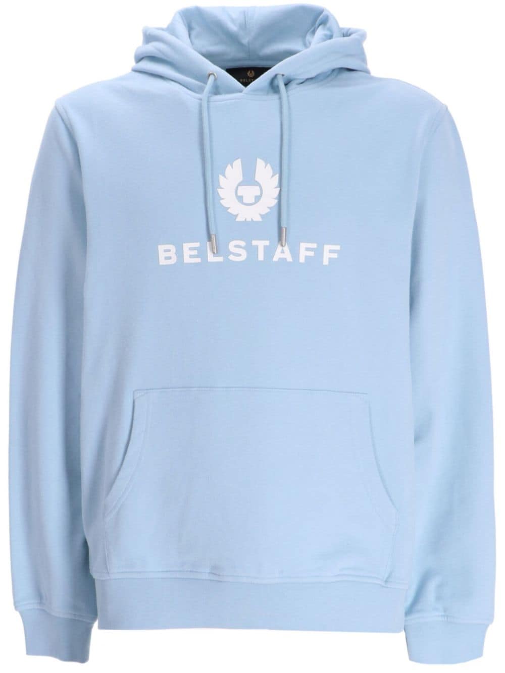 Belstaff Signature logo-print hoodie - Blue von Belstaff