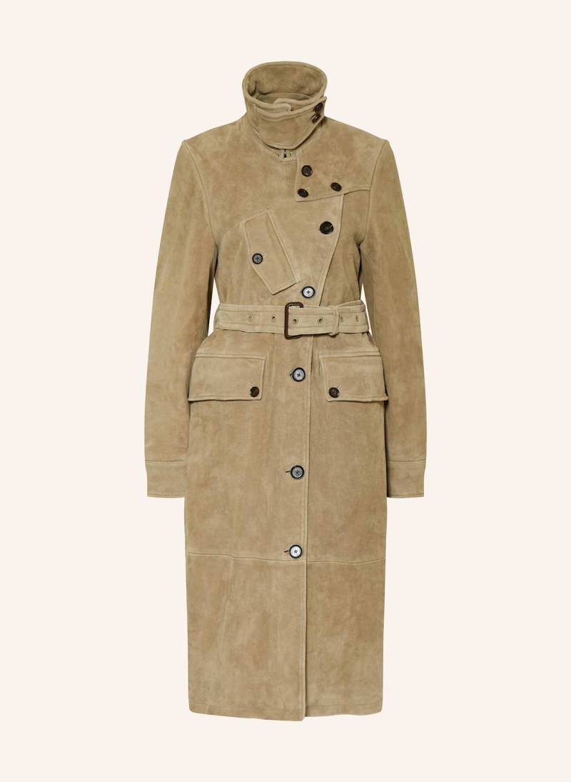 Belstaff Trenchcoat Aus Leder beige von Belstaff