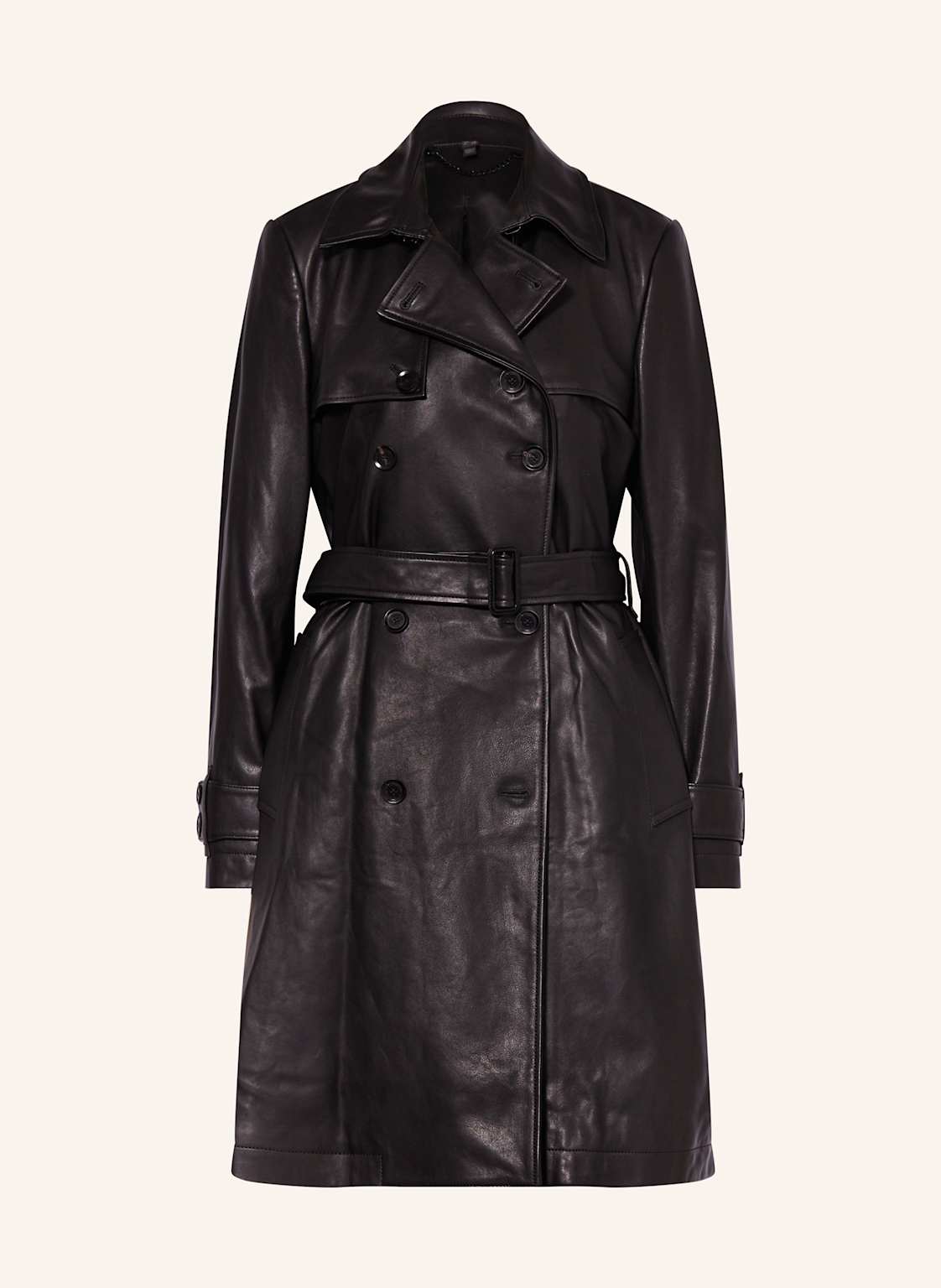 Belstaff Trenchcoat Aus Leder schwarz von Belstaff