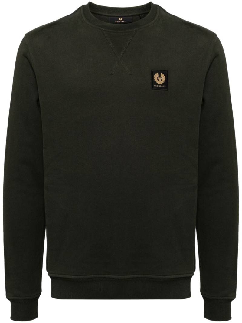 Belstaff logo-appliqué sweatshirt - Green von Belstaff