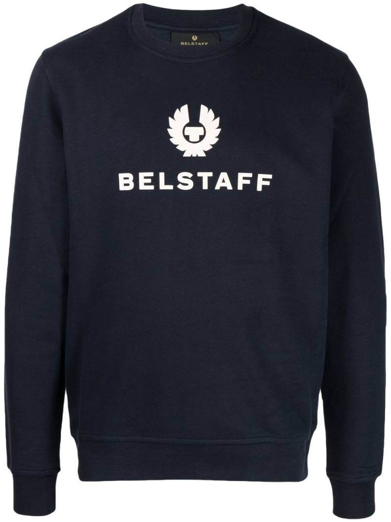 Belstaff logo-print sweatshirt - Blue von Belstaff