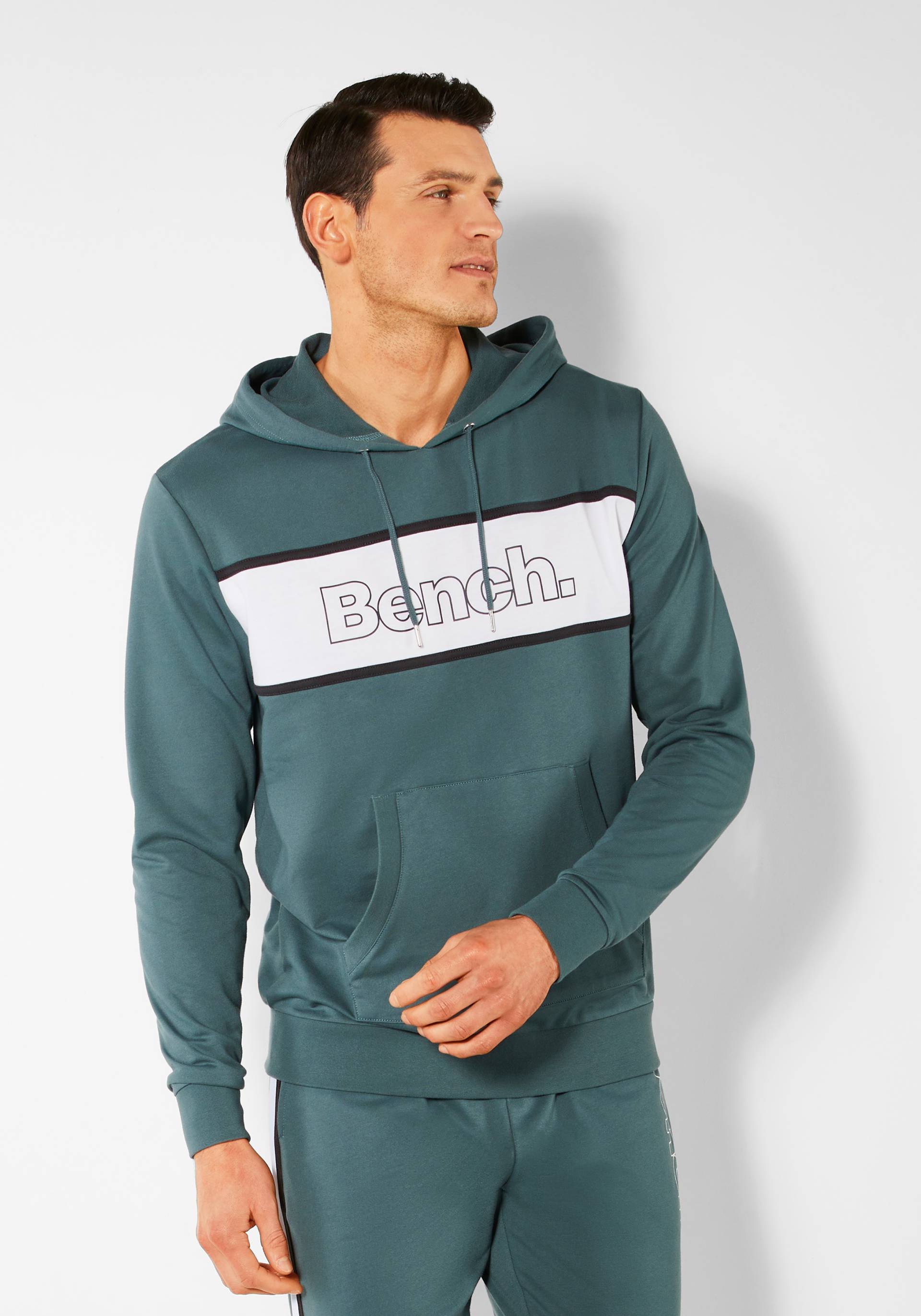 Bench. Loungewear Hoodie, Langarm, Sweatshirt mit Rundhals und Kapuze, Baumwollmischung Bench. Loungewear Hoodie, Langarm, Sweatshirt mit Rundhals und Kapuze, Baumwollmischung von Bench. Loungewear