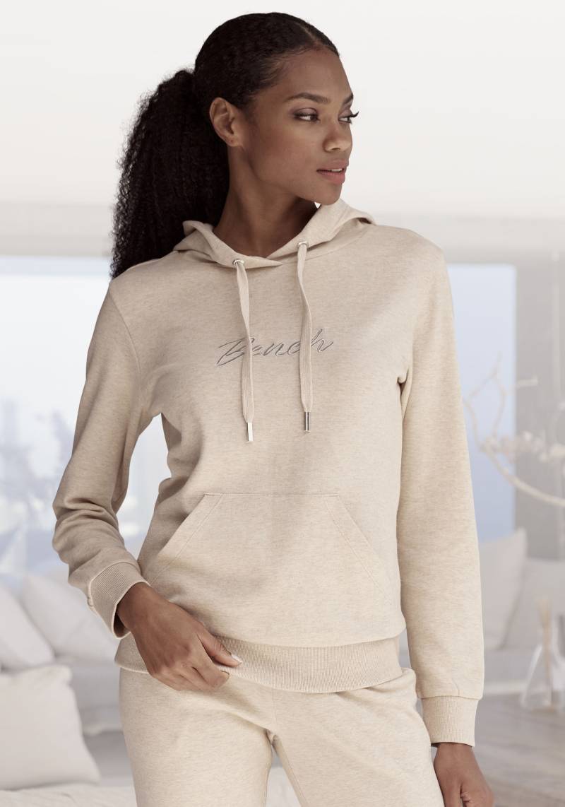 Bench. Loungewear Kapuzensweatshirt, mit glänzender Logostickerei, Loungewear, Loungeanzug von Bench. Loungewear