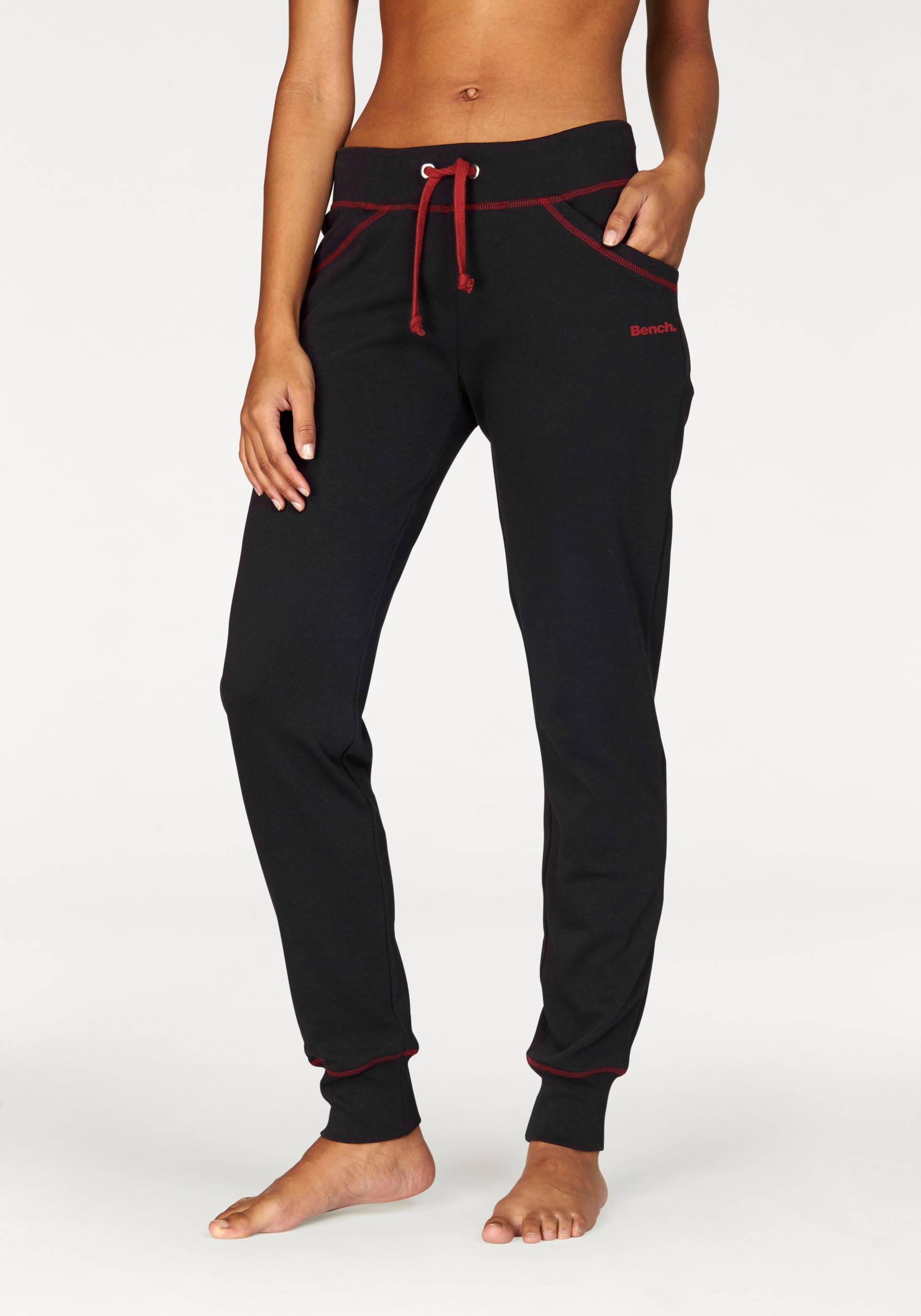 Bench. Loungewear Relaxhose, mit kontrastfarbenen Nähten, Loungewear von Bench. Loungewear