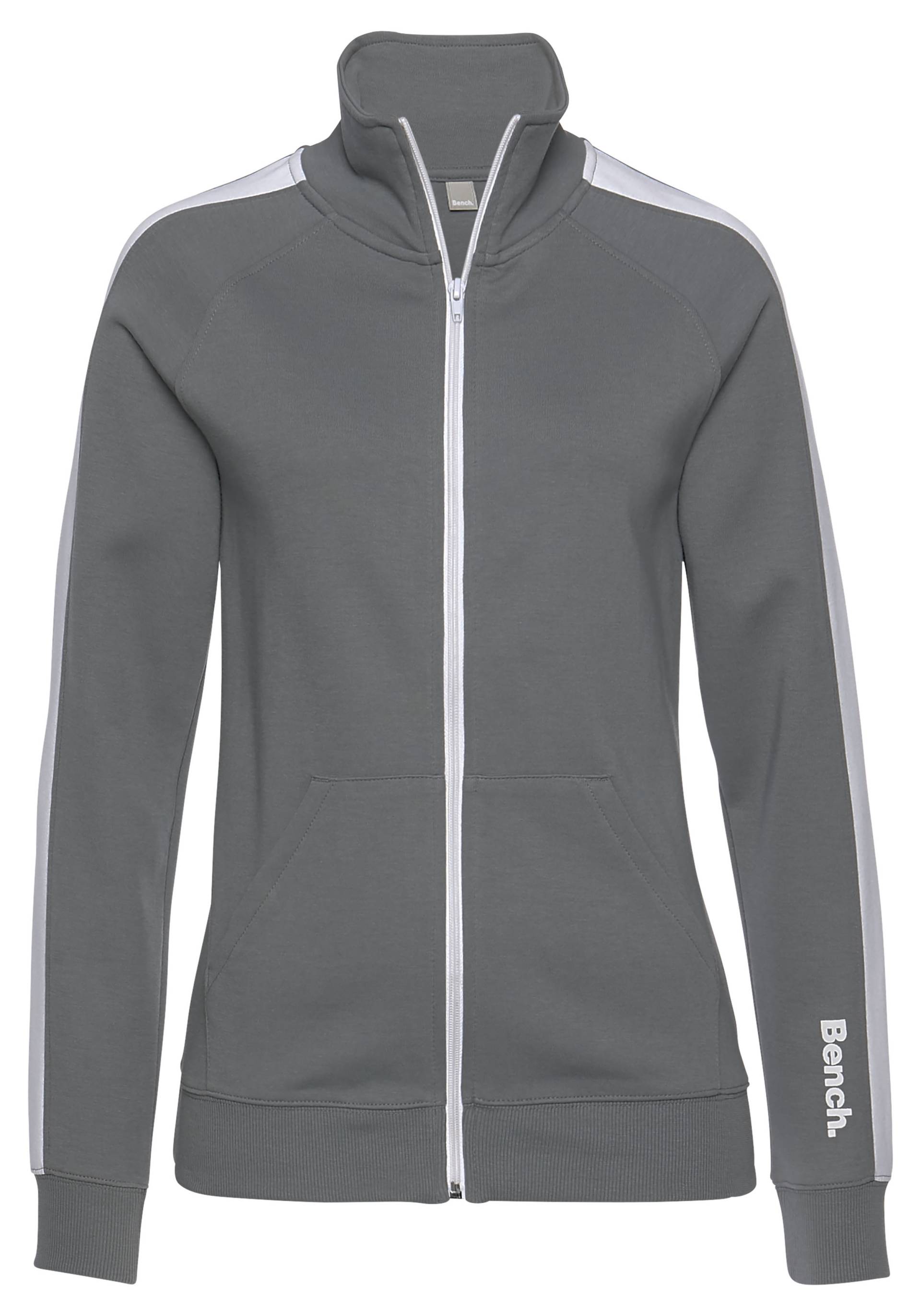 Bench. Loungewear Sweatjacke »-Loungejacke«, mit Seitenstreifen und Stehkragen, Loungewear, Loungeanzug von Bench. Loungewear