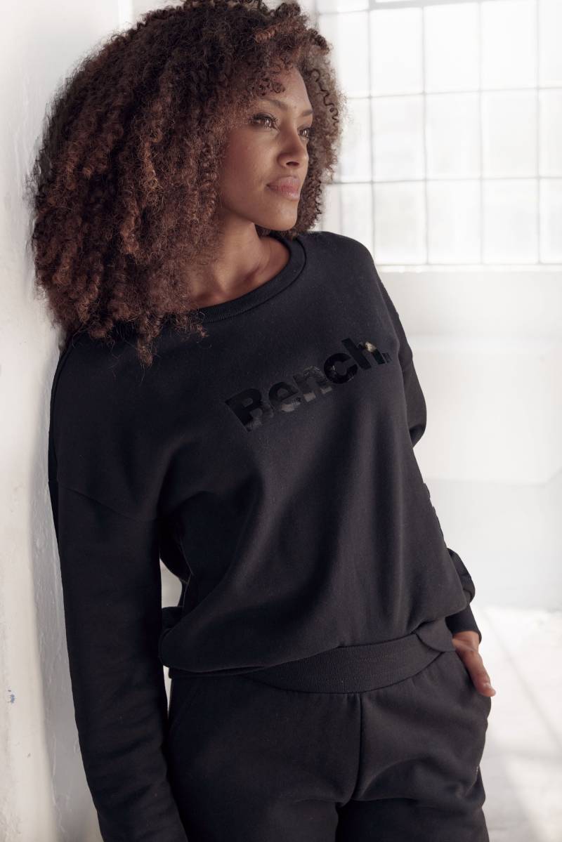 Bench. Loungewear Sweatshirt, mit glänzendem Logodruck, Loungewear von Bench. Loungewear