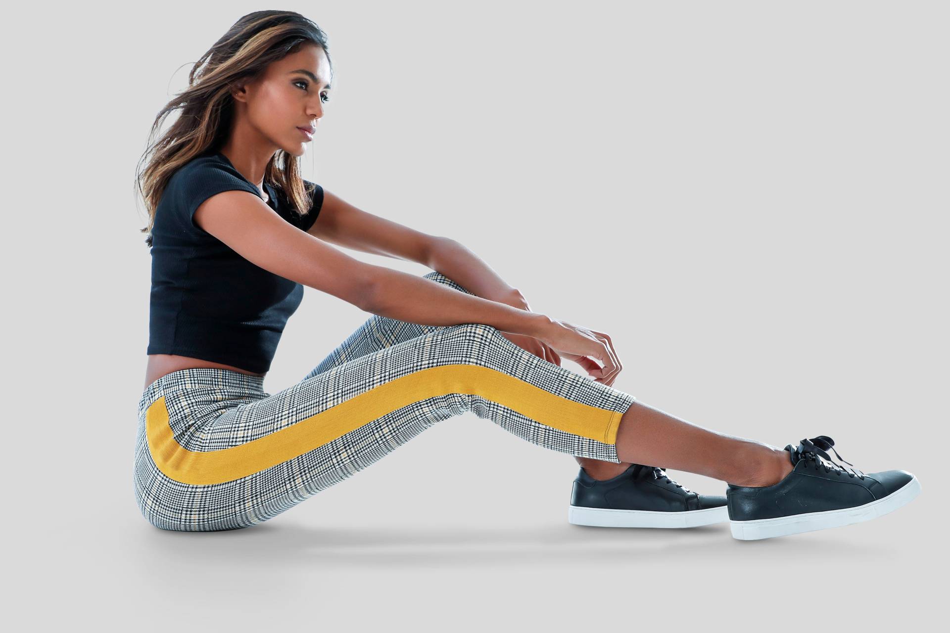 Bench. Loungewear 7/8-Leggings, mit Kontrastfarben seitlichem Tape Bench. Loungewear 7/8-Leggings, mit Kontrastfarben seitlichem Tape von Bench. Loungewear