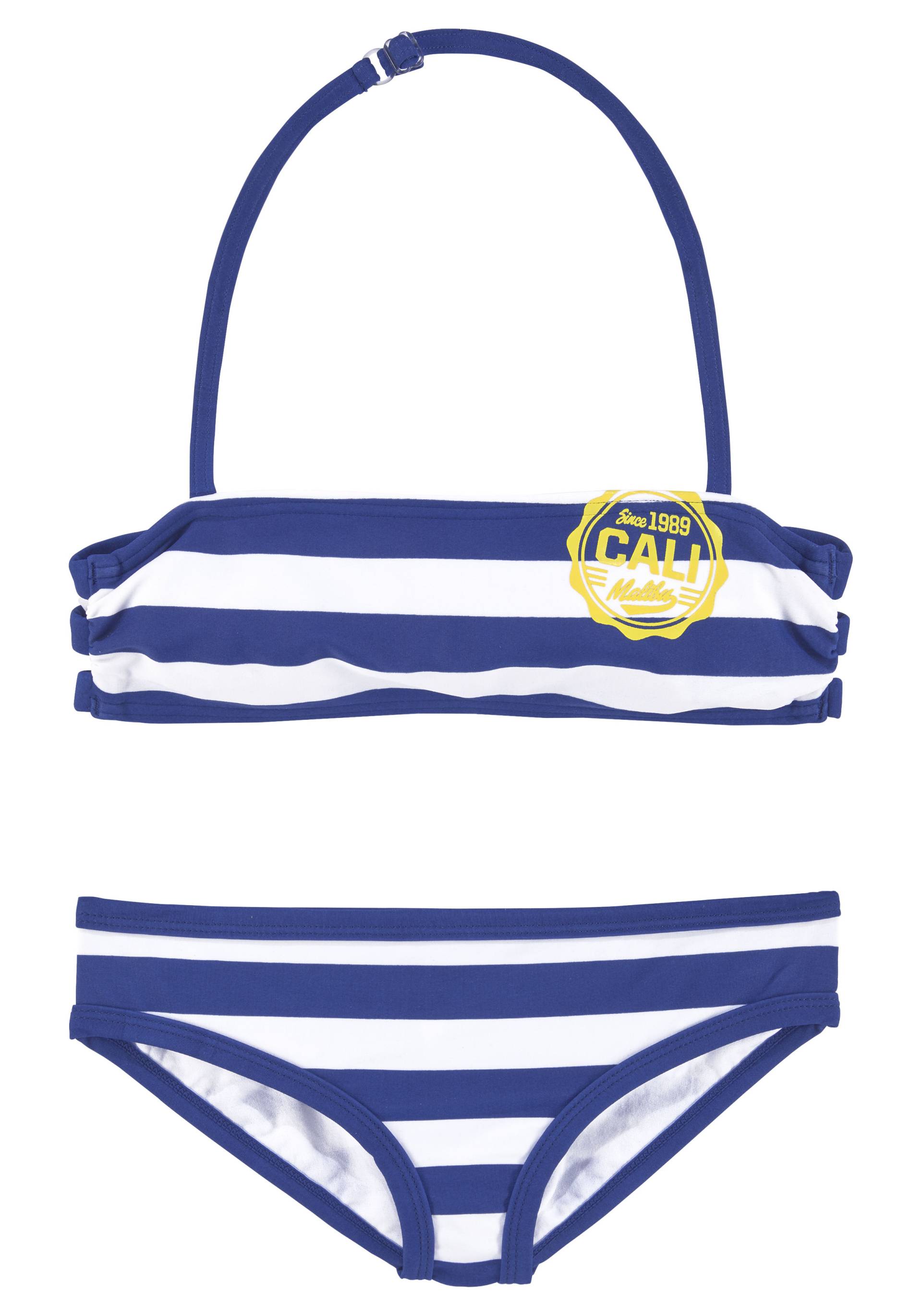 Bench. Bandeau-Bikini, mit trendigen Streifen von Bench.