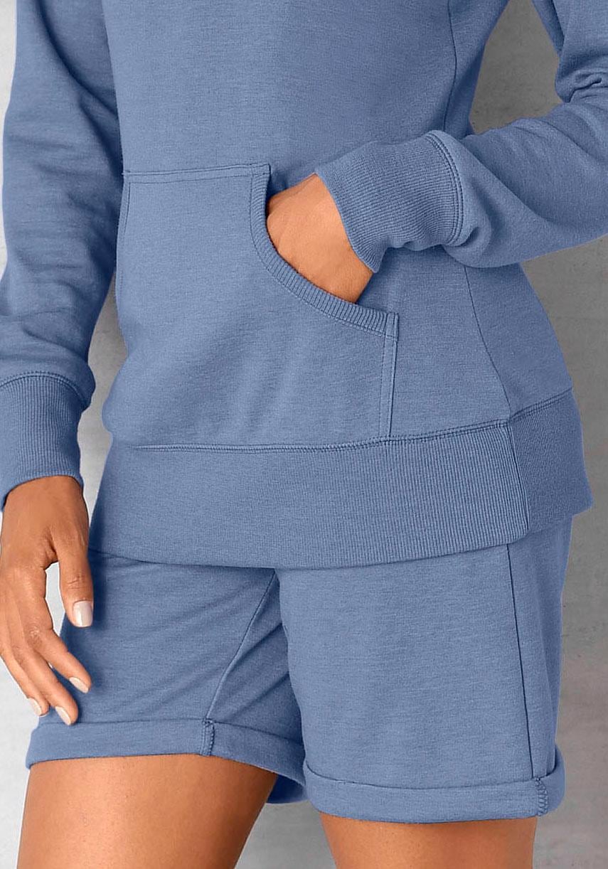 Bench. Loungewear Bermudas, mit aufgeschlagenen Beinsäumen und seitlichen Taschen, Loungewear Bench. Loungewear Bermudas, mit aufgeschlagenen Beinsäumen und seitlichen Taschen, Loungewear von Bench. Loungewear