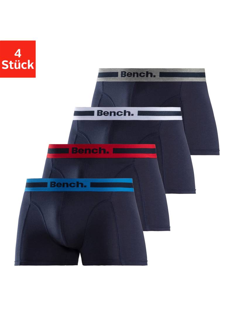 Bench. Boxer »Boxershorts für Herren«, (Packung, 4 St.), mit Overlock-Nähten vorn von Bench.