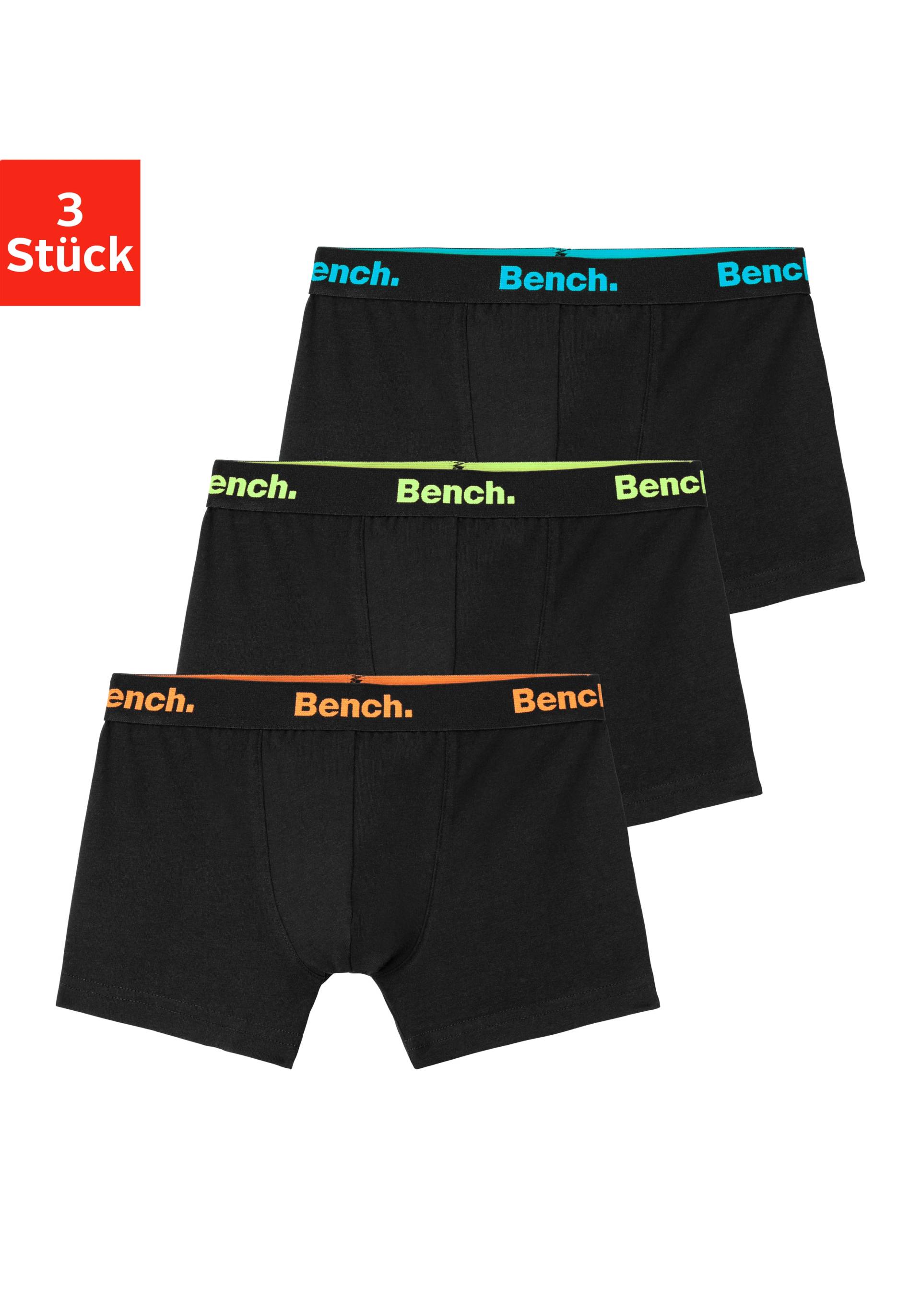 Bench. Boxer »Boxershorts für Jungen«, (Packung, 3 St.), mit Logo-Webbund von Bench.