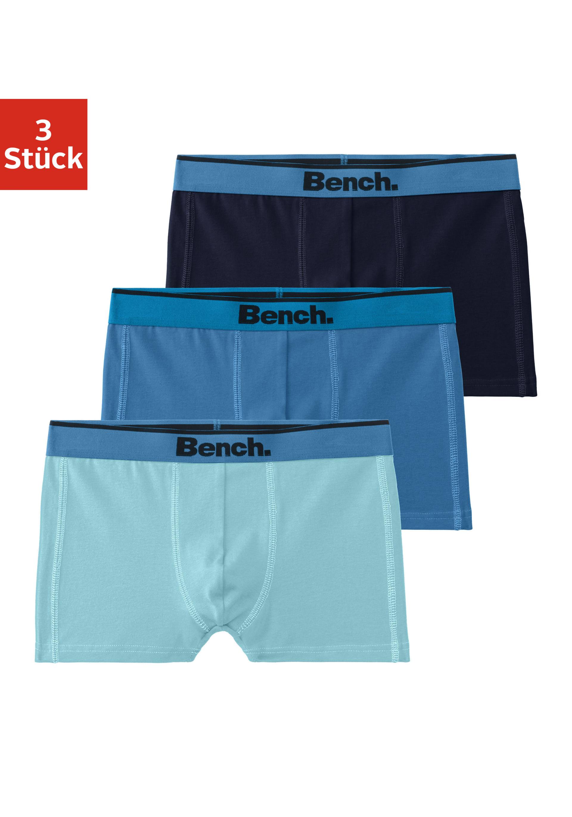 Bench. Boxer »Boxershorts für Jungen«, (Packung, 3 St.), mit Ziernähten vorn von Bench.