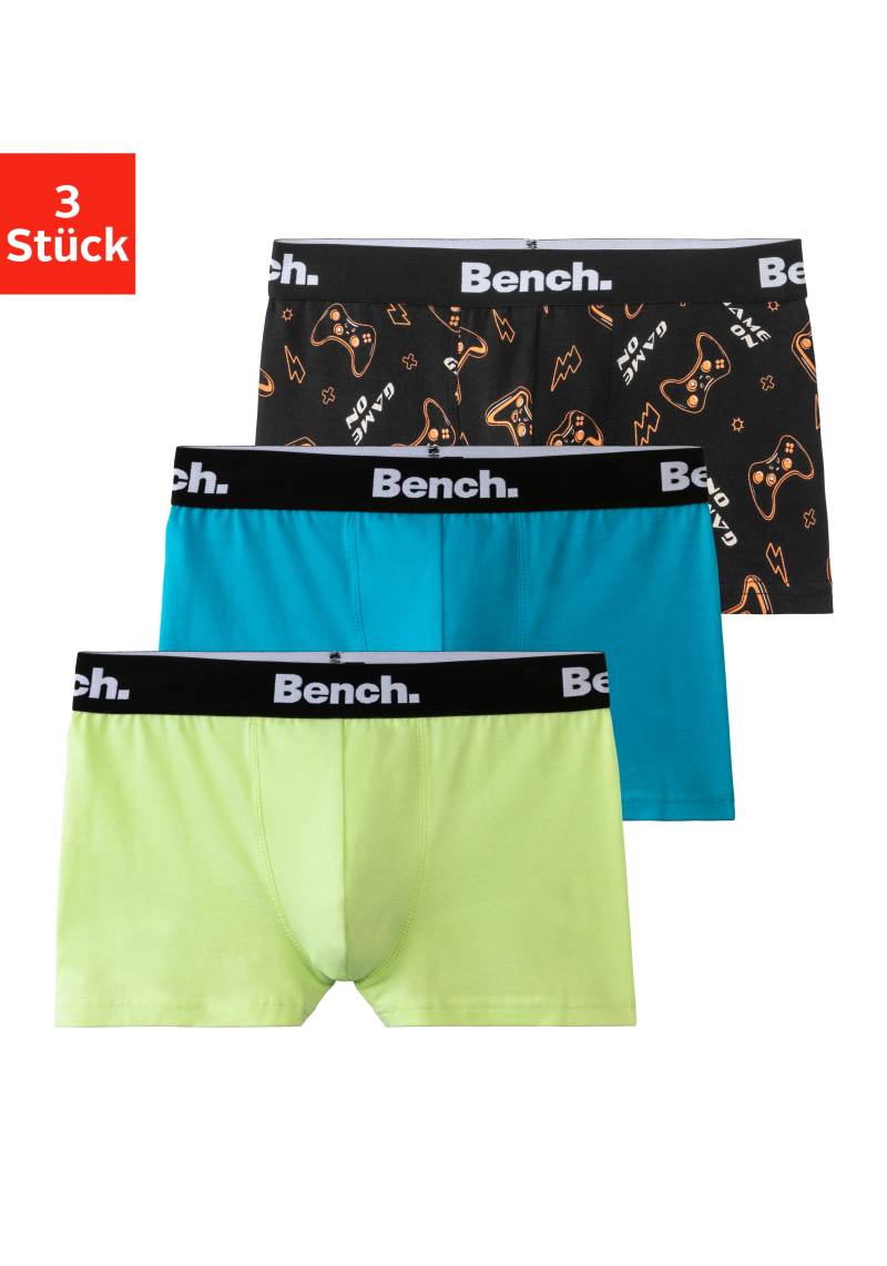 Bench. Boxer, (Packung, 3 St.), uni und gemustert in einer Packung von Bench.