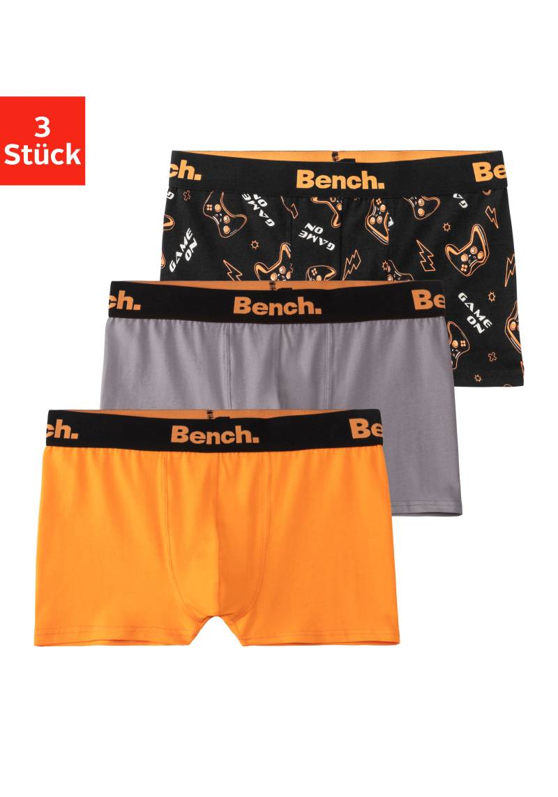 Bench. Boxer, (Packung, 3 St.), uni und gemustert in einer Packung von Bench.