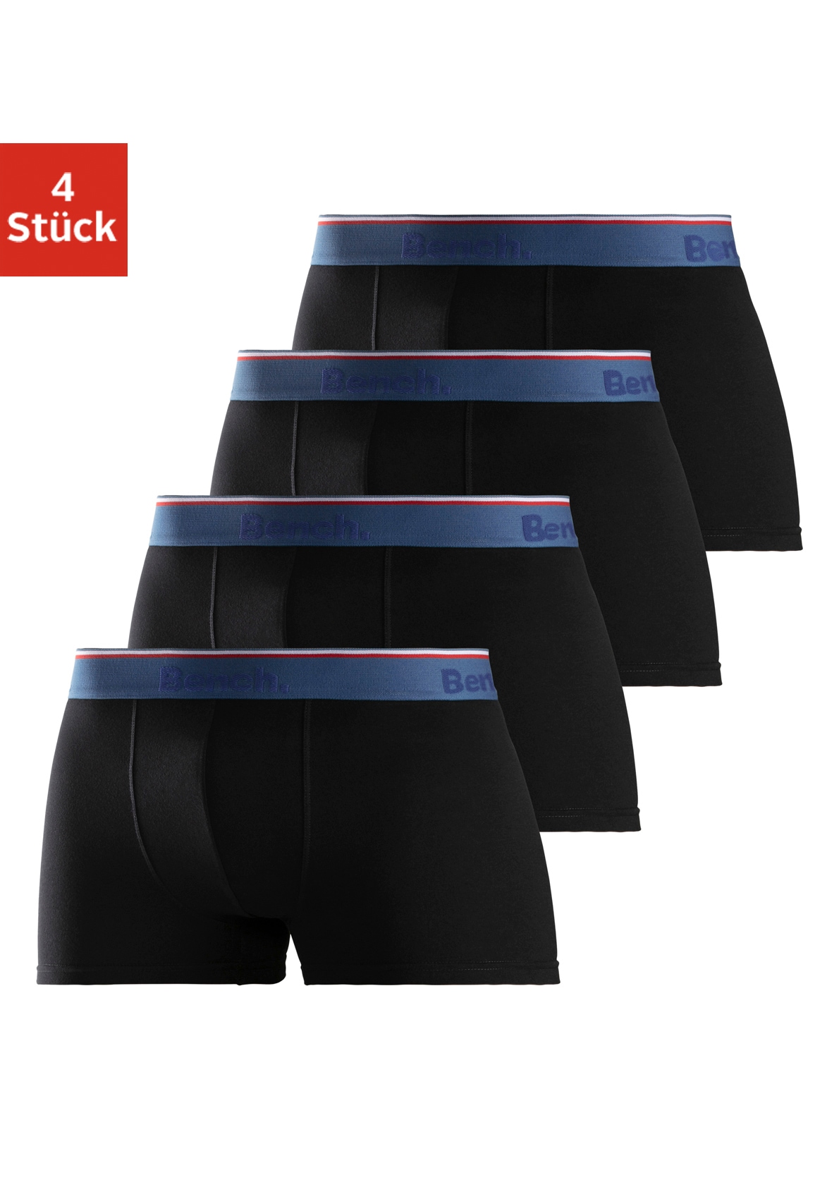 Bench. Boxer »Boxershorts für Herren«, (Packung, 4 St.), aus Baumwoll-Mix von Bench.