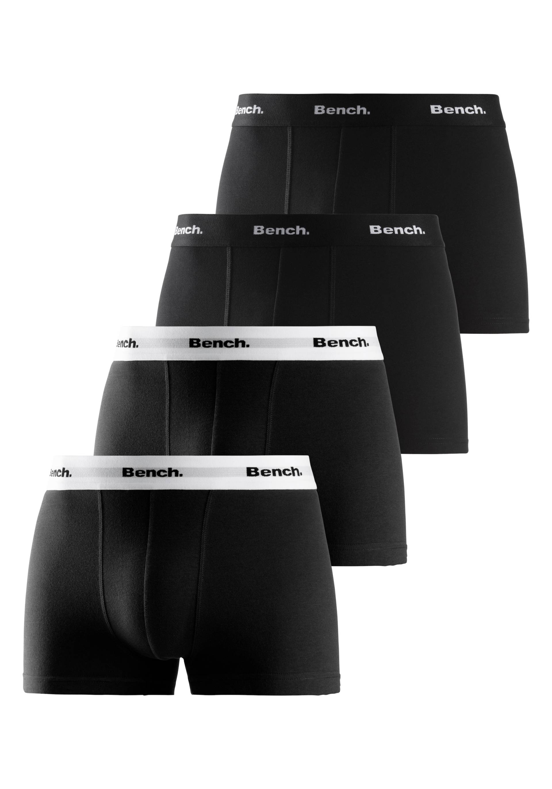 Bench. Boxer »Boxershorts für Herren«, (Packung, 4 St.), mit kontrastfarbigem Bund von Bench.