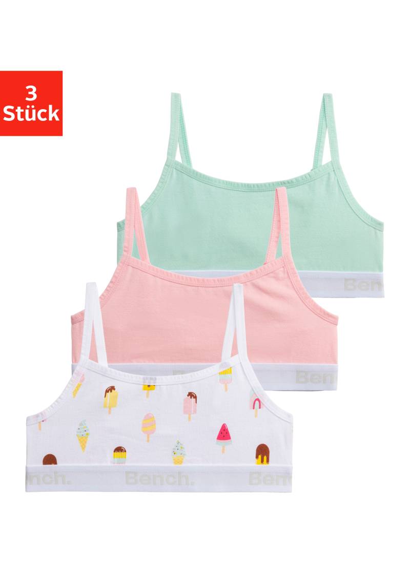 Bench. Bustier, cool bedruckt und unifarben in einer Packung von Bench.