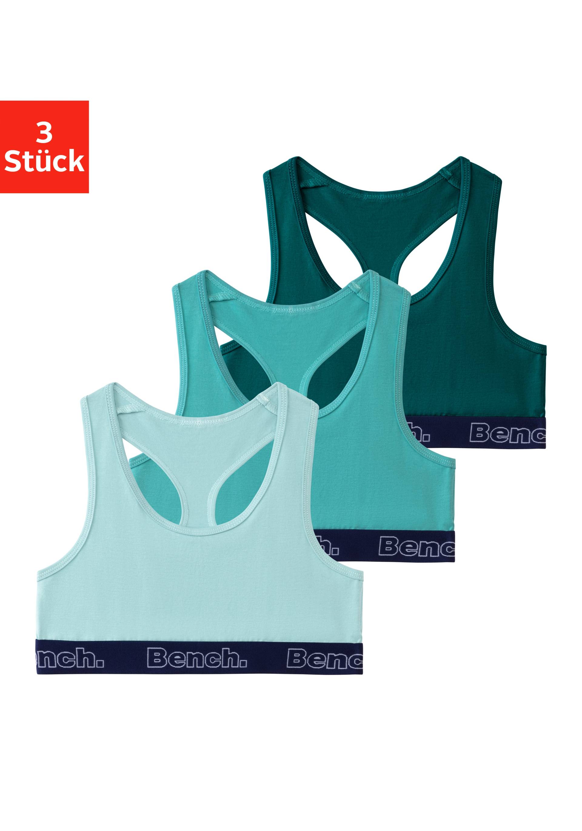 Bench. Bustier, mit kontrastfarbigem Bündchen und Racerback von Bench.