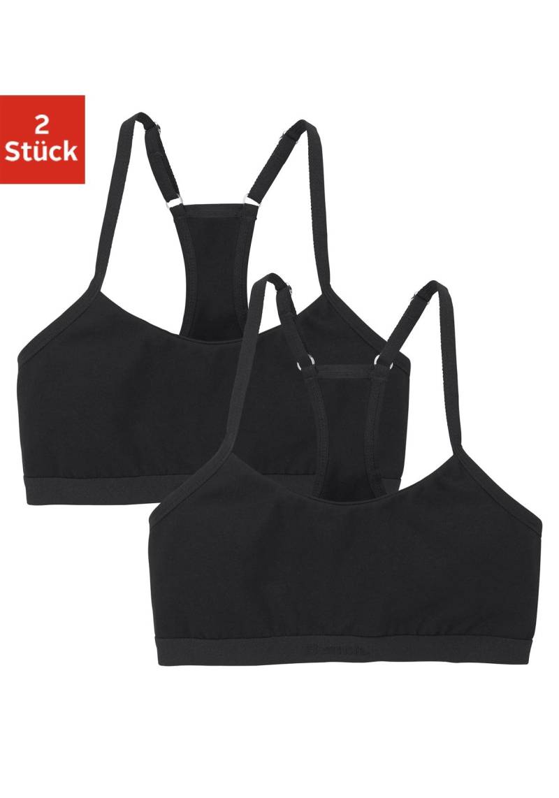 Bench. Bustier, Mädchen - mit sportivem Racerback und verstellbaren Trägern von Bench.