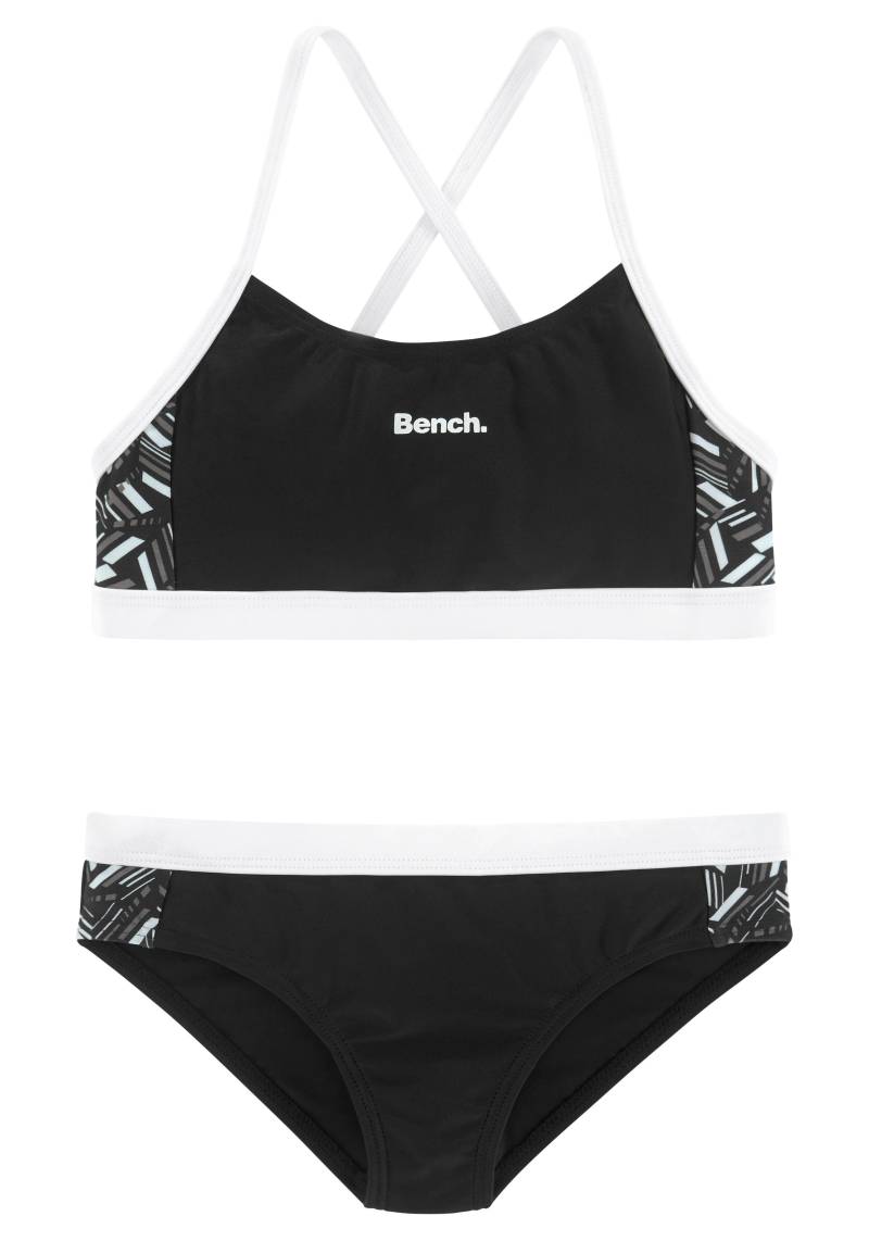 Bench. Bustier-Bikini, mit geometrische bedruckten Einsätzen von Bench.