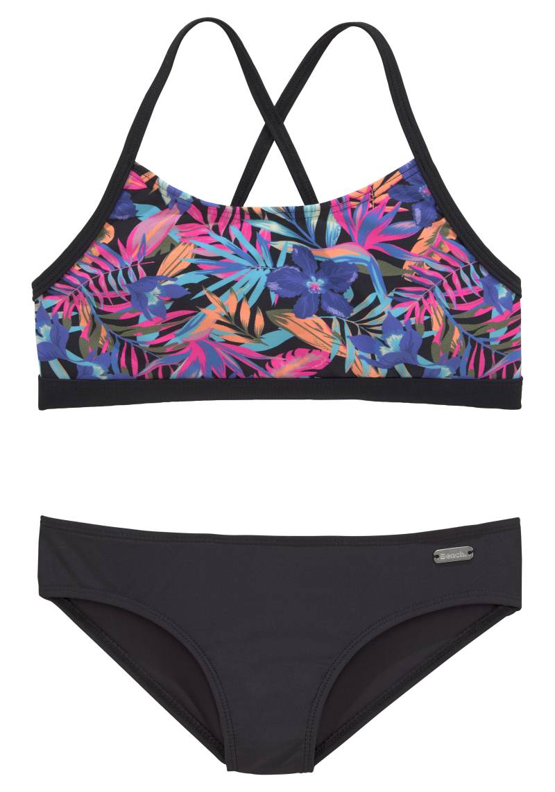 Bench. Bustier-Bikini »Pitch Kids«, mit trendigem Dschungeldruck von Bench.