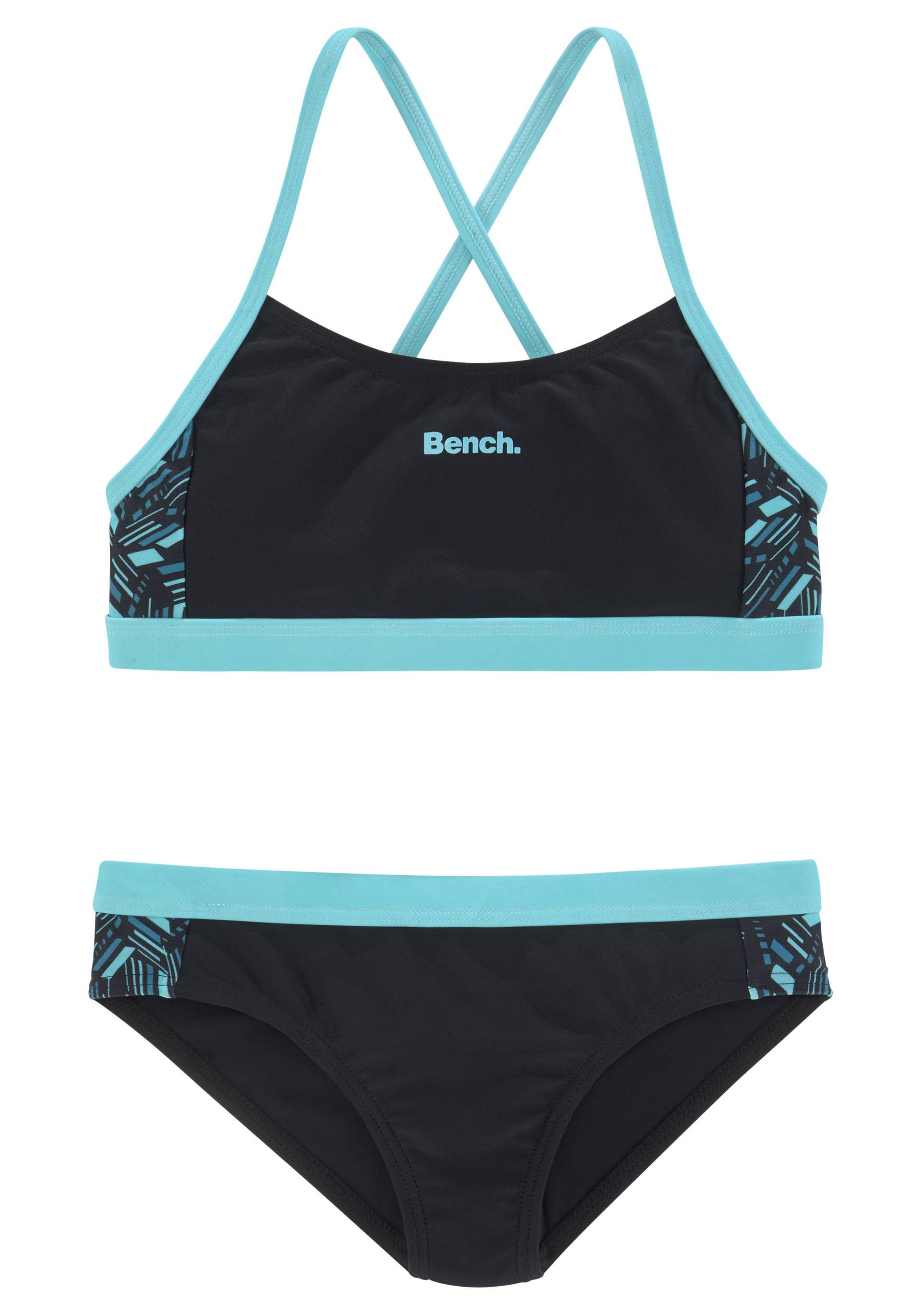 Bench. Bustier-Bikini, mit geometrische bedruckten Einsätzen von Bench.