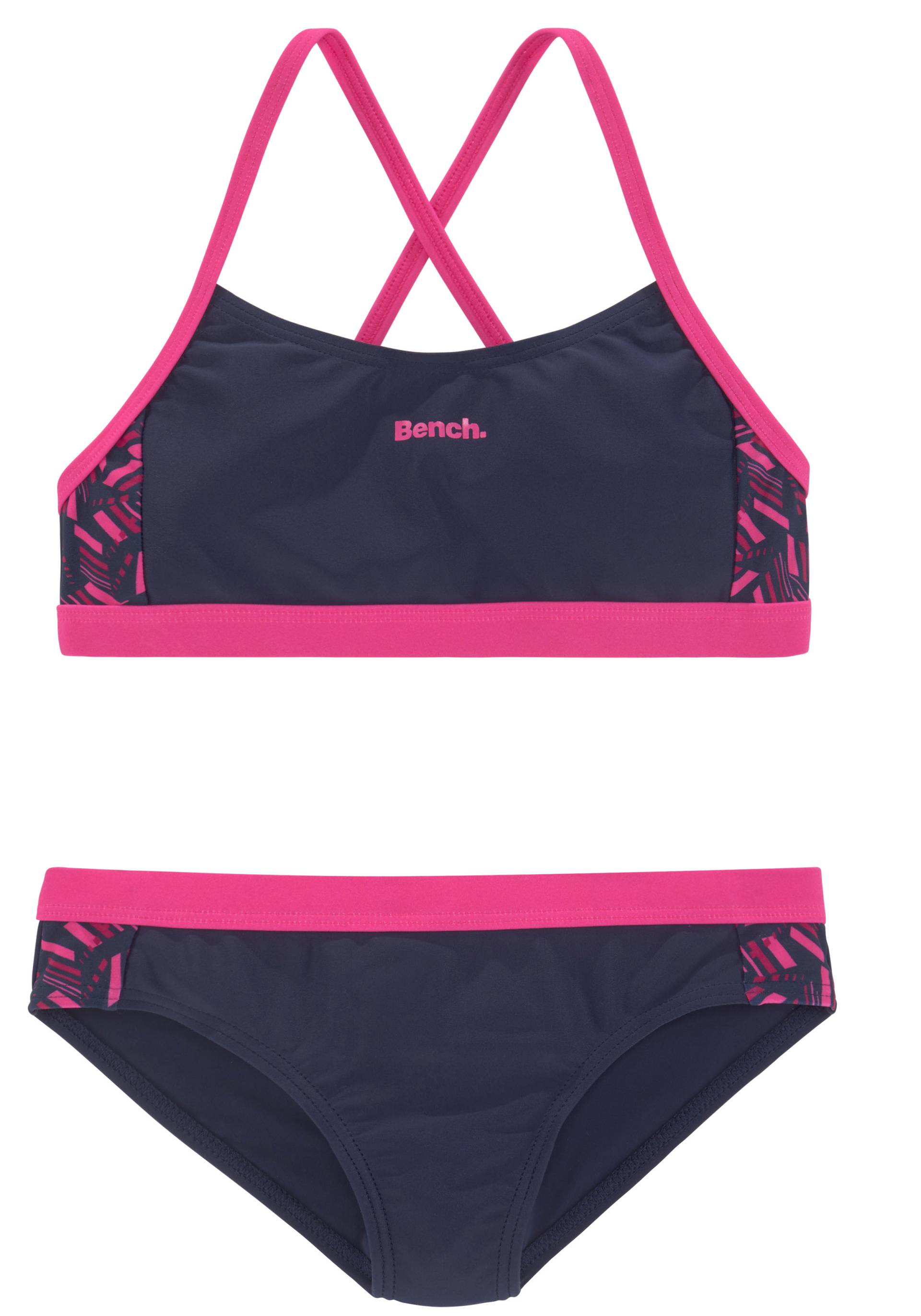 Bench. Bustier-Bikini, mit geometrische bedruckten Einsätzen von Bench.