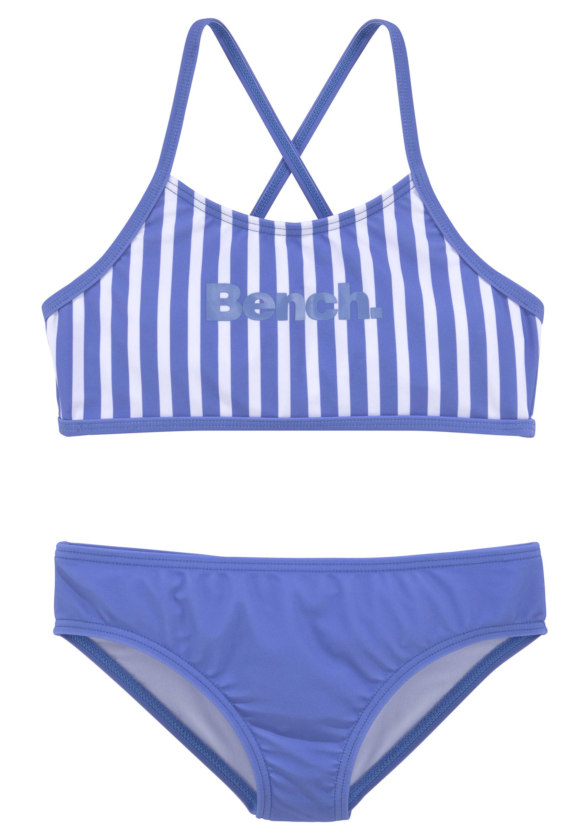 Bench. Bustier-Bikini, mit trendigen Streifen von Bench.