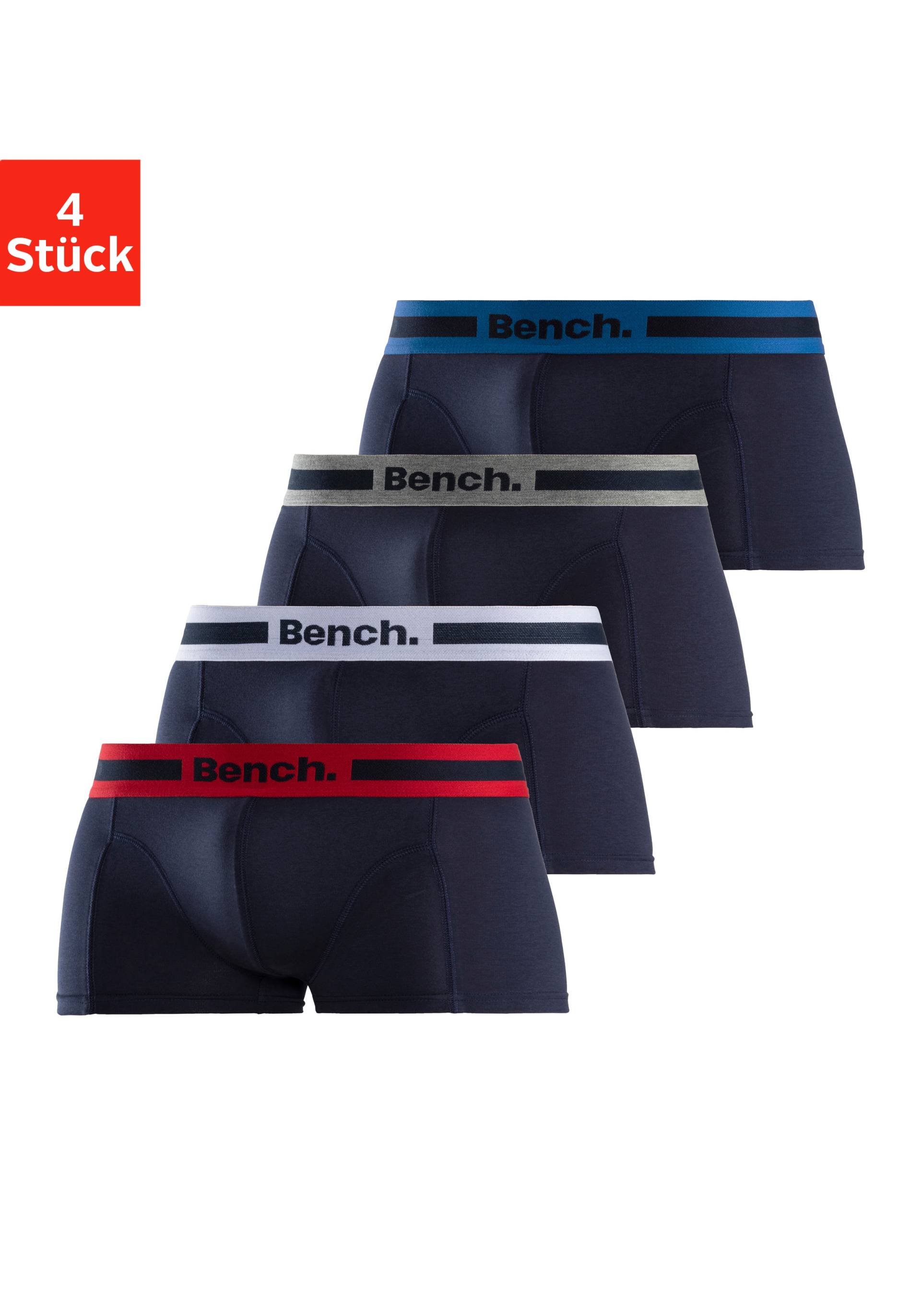 Bench. Hipster, (Packung, 4 St.), knapp sitzende Boxershorts aus Baumwollmischung von Bench.