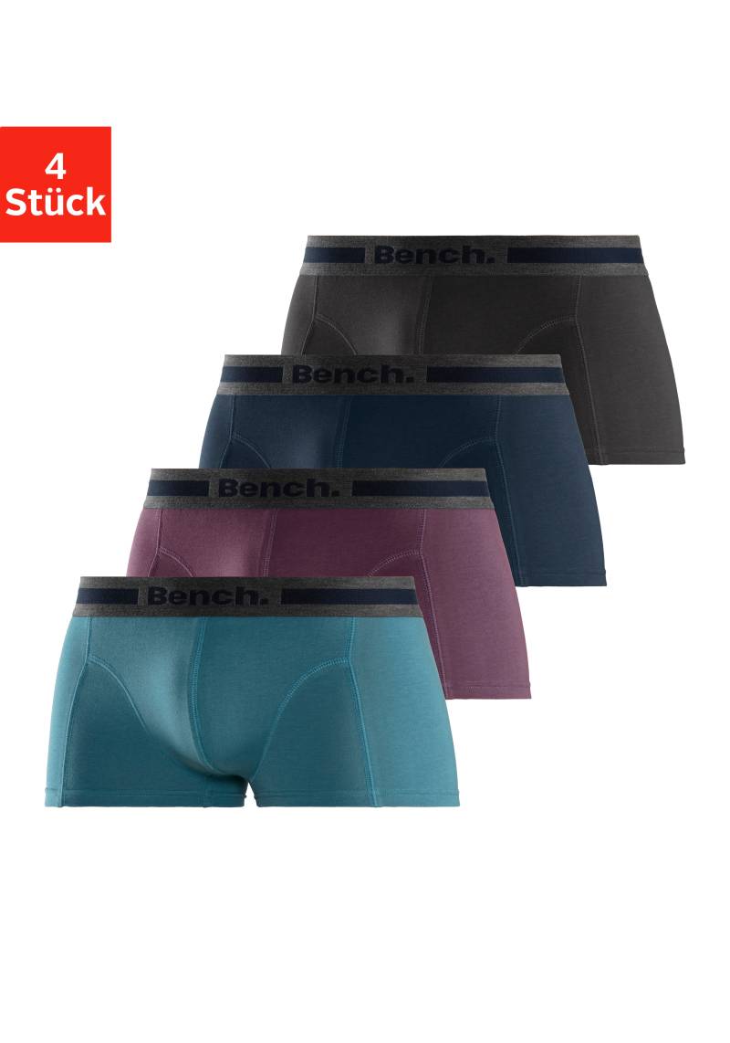 Bench. Hipster, (Packung, 4 St.), knapp sitzende Boxershorts aus Baumwollmischung von Bench.