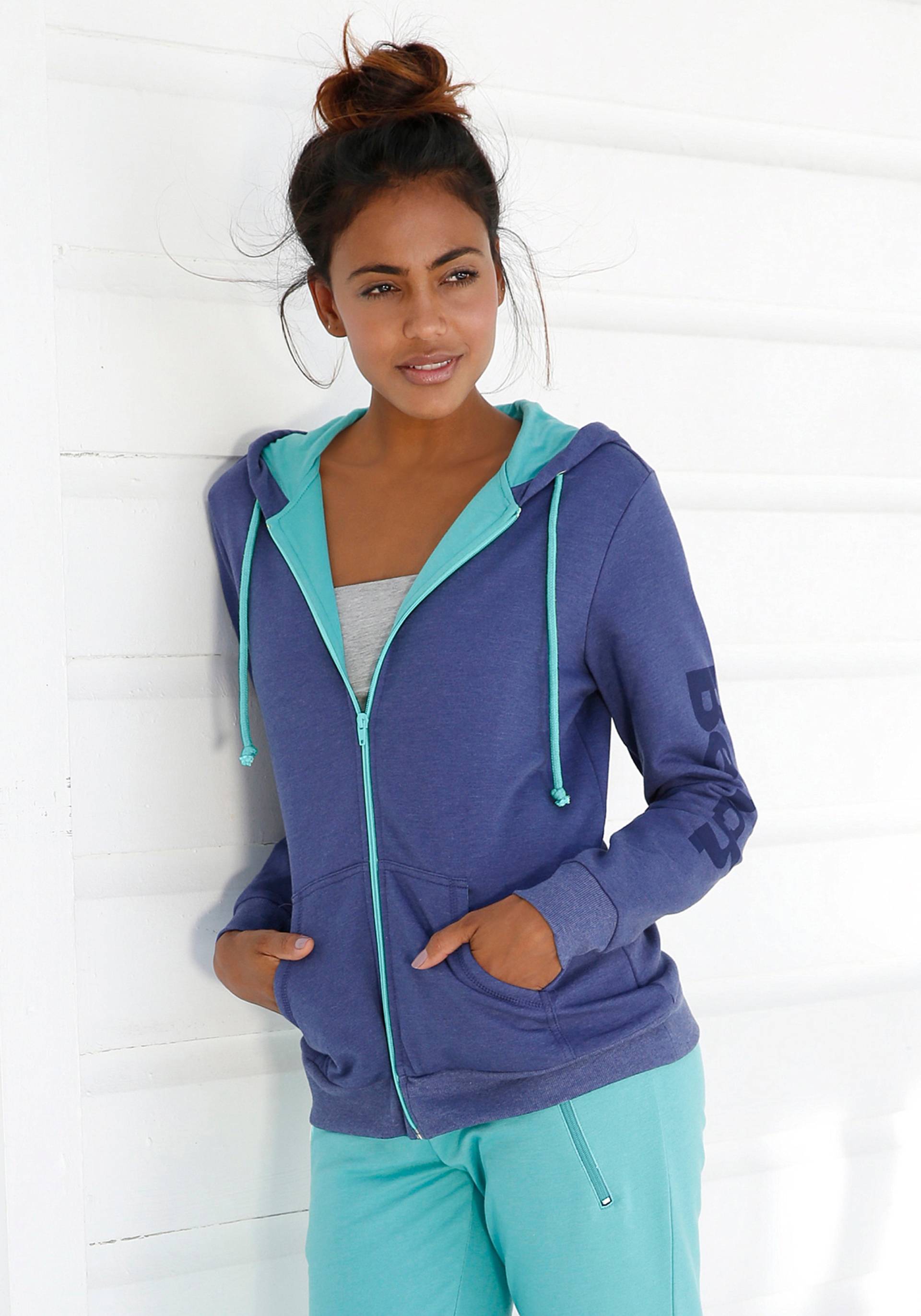 Bench. Kapuzensweatjacke, mit kontrastfarbenen Details, Loungeanzug Bench. Kapuzensweatjacke, mit kontrastfarbenen Details, Loungeanzug von Bench.