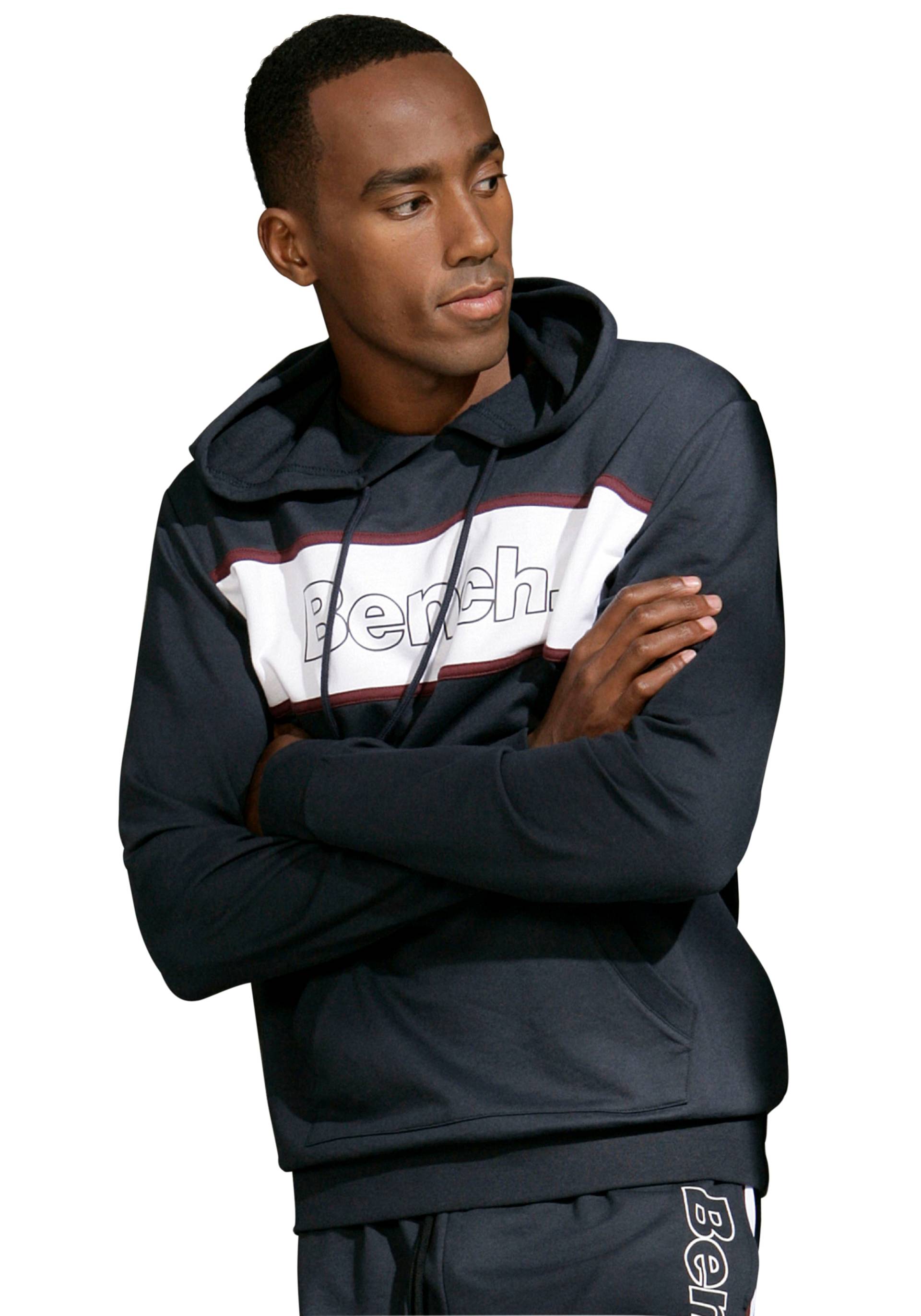 Bench. Loungewear Hoodie, Langarm, Sweatshirt mit Rundhals und Kapuze, Baumwollmischung Bench. Loungewear Hoodie, Langarm, Sweatshirt mit Rundhals und Kapuze, Baumwollmischung von Bench. Loungewear
