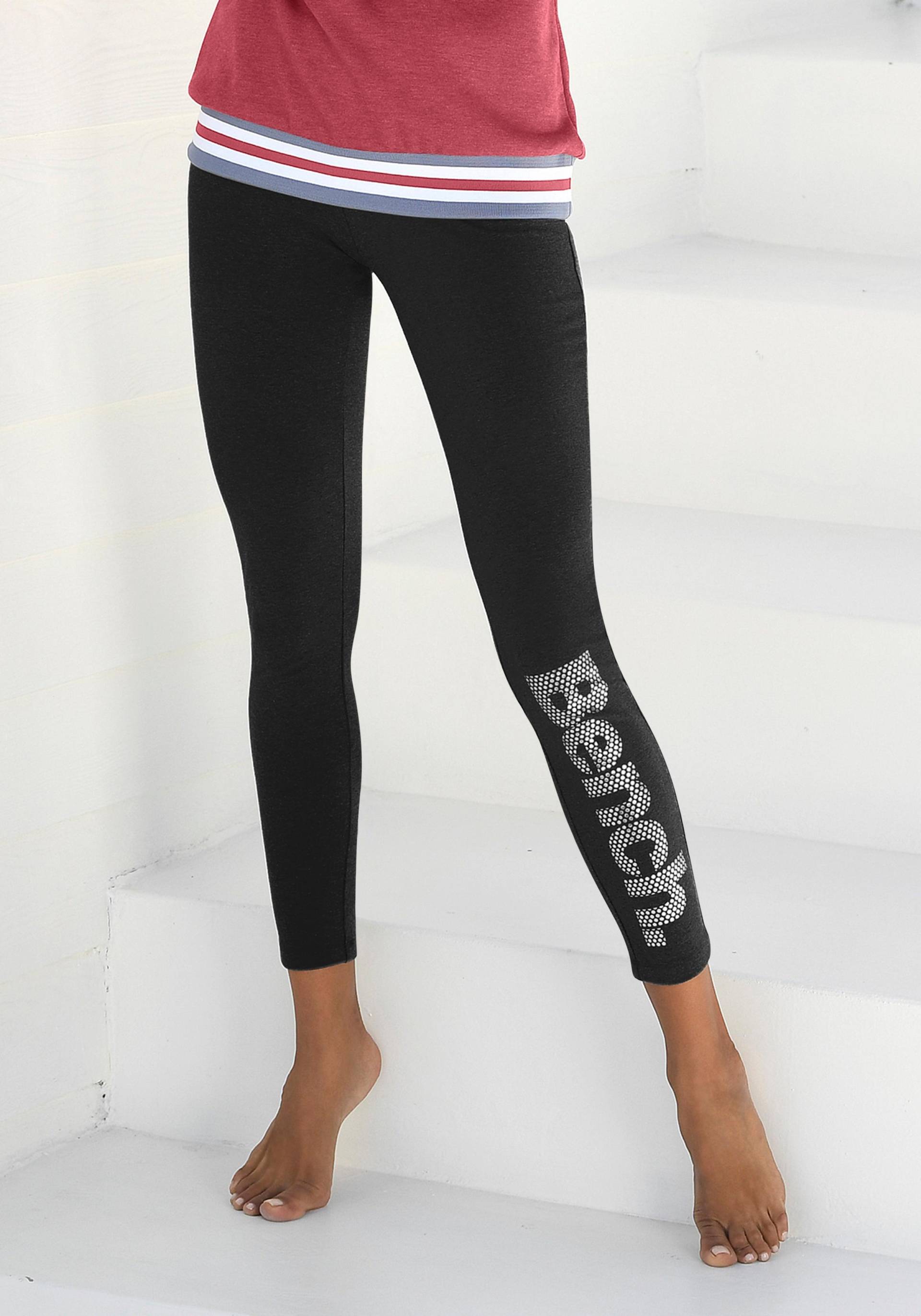 Bench. Leggings, mit Logodruck in Metalloptik Bench. Leggings, mit Logodruck in Metalloptik von Bench.