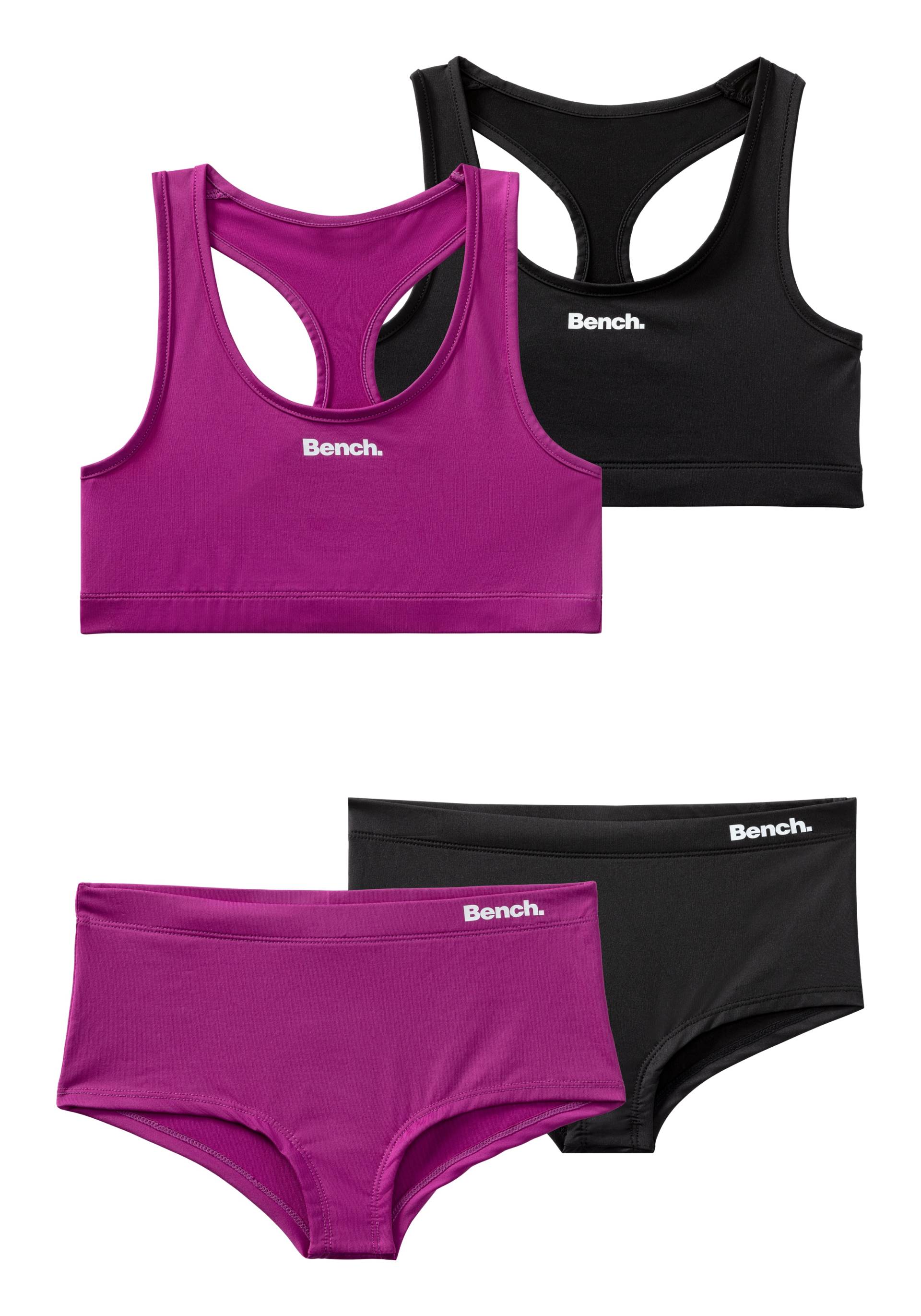 Bench. Set: Bustier, (Set, 4 tlg., mit Panty), aus atmungsaktiver Microfaser von Bench.