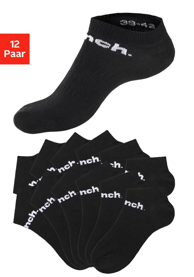 Bench. Sportsocken, (Packung, 12 Paar), Sneakersocken mit klassischem Logoschriftzug von Bench.