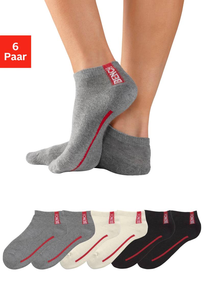 Bench. Sneakersocken, (6 Paar), mit Frottee von Bench.