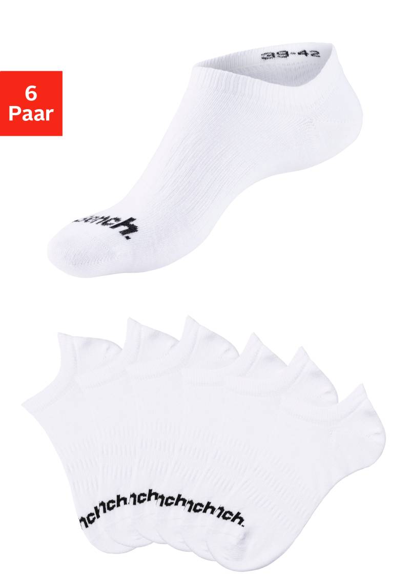 Bench. Sportsocken, (Packung, 6 Paar), Sneakersocken verschwinden im Schuh von Bench.