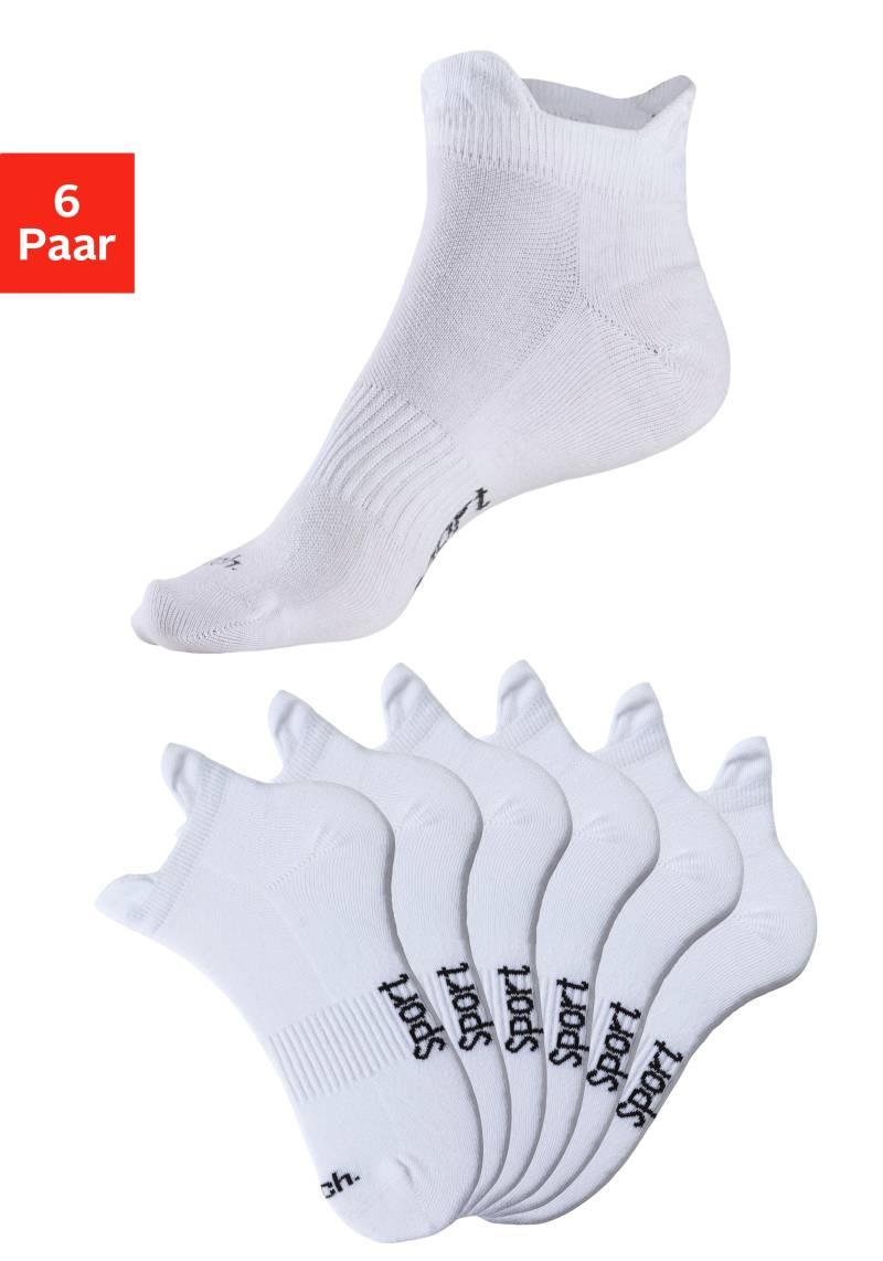 Bench. Sneakersocken, (Packung, 6 Paar), mit feiner Mesh Konstruktion und Mittelfussgummi von Bench.