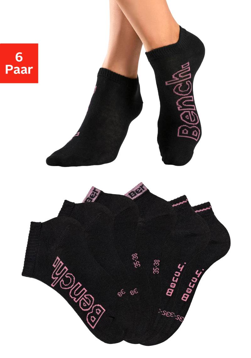 Bench. Sneakersocken, (Packung, 6 Paar), mit unterschiedlichen Designs von Bench.