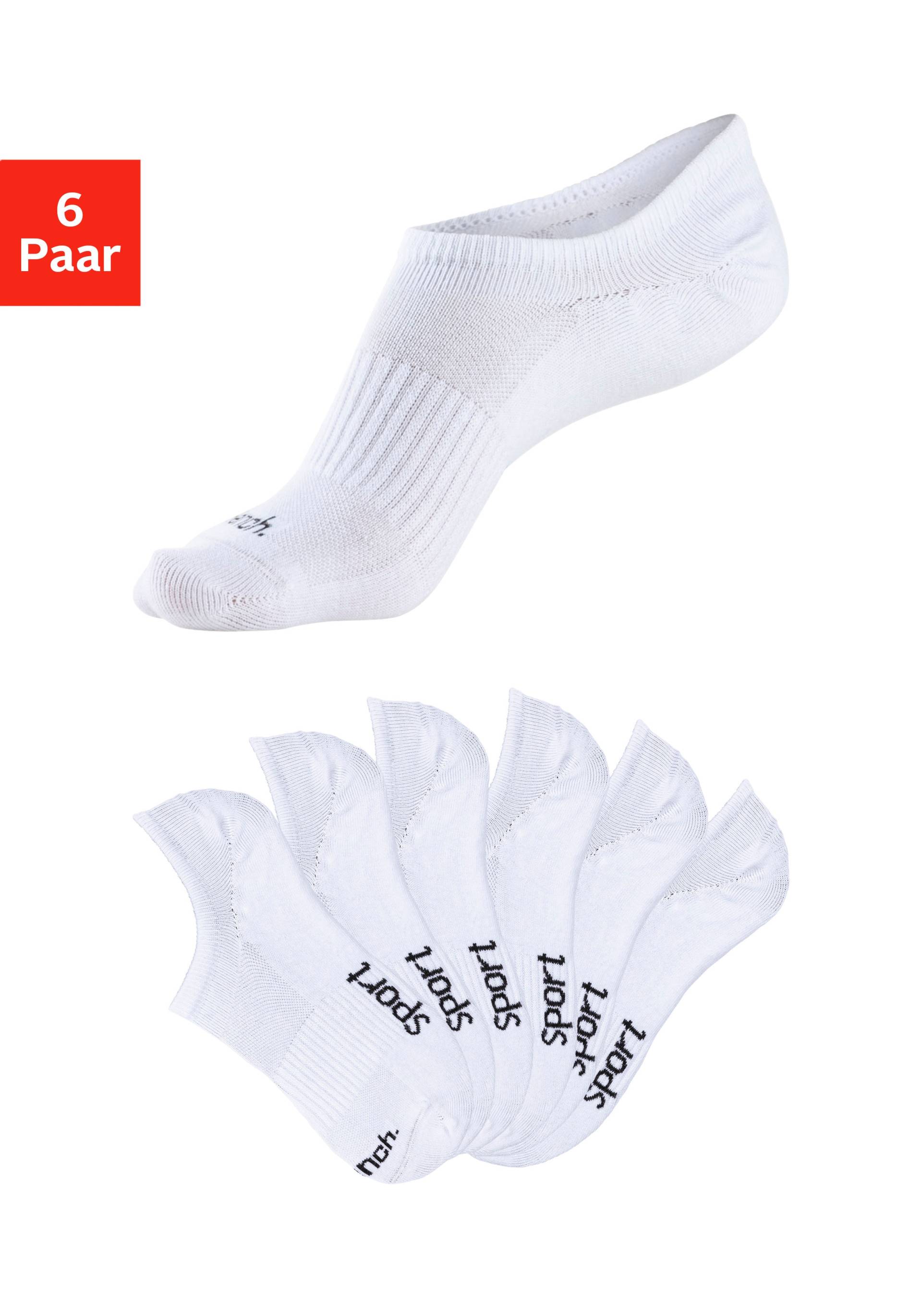 Bench. Sneakersocken »invisible«, (Packung, 6 Paar), nicht sichtbar in Sneakern von Bench.