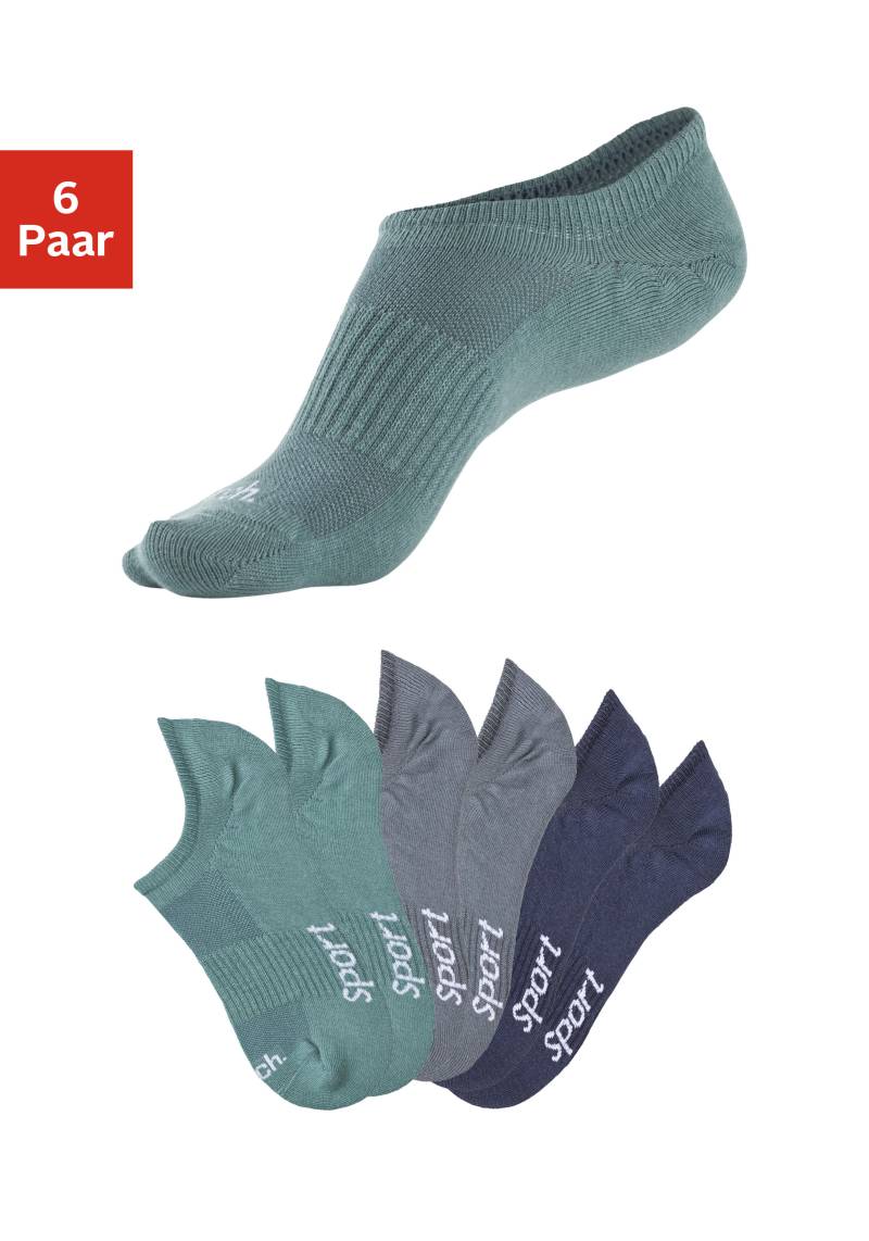 Bench. Sneakersocken »invisible«, (Packung, 6 Paar), nicht sichtbar in Sneakern von Bench.